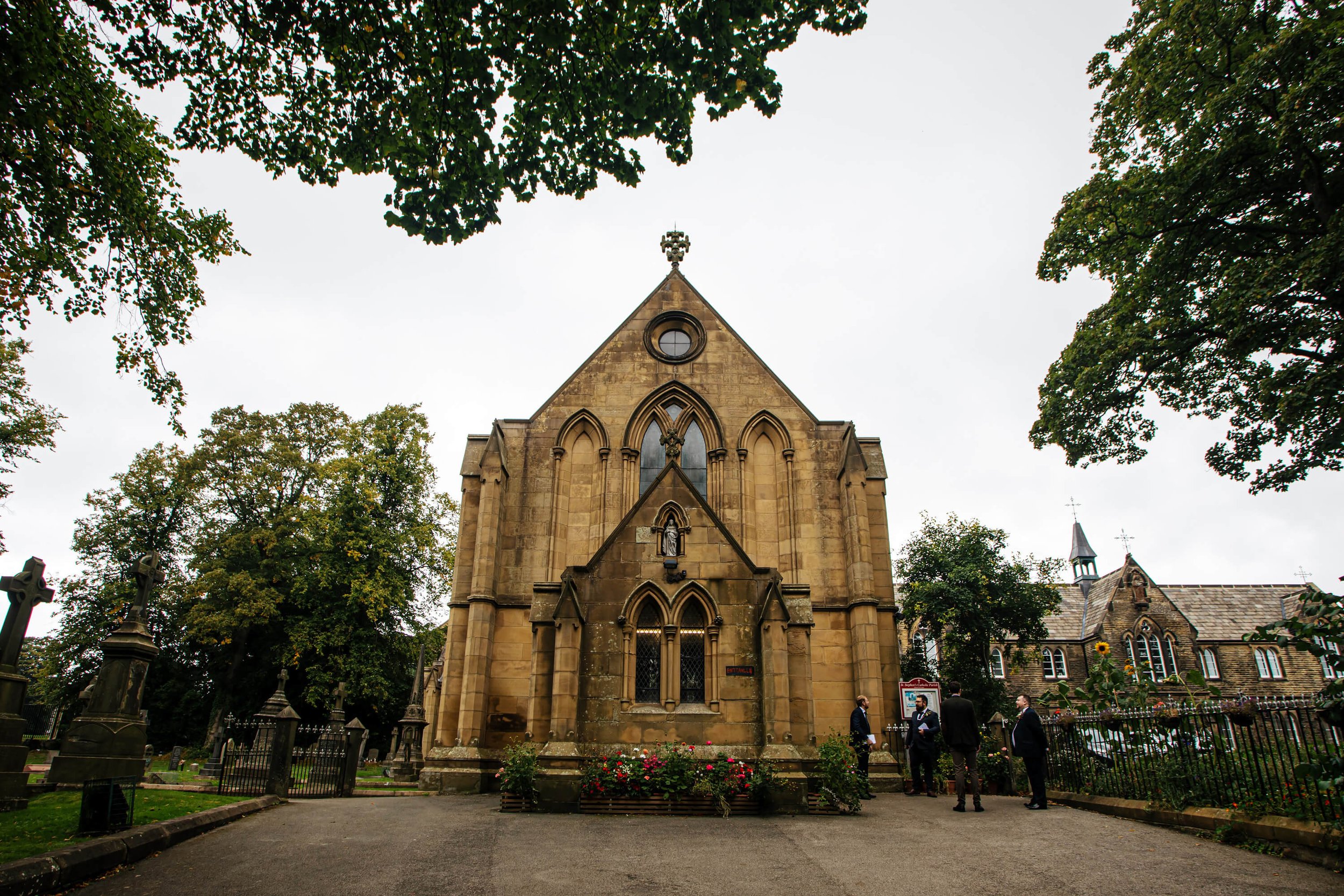 The front of St Stephen's Church in Skipton 