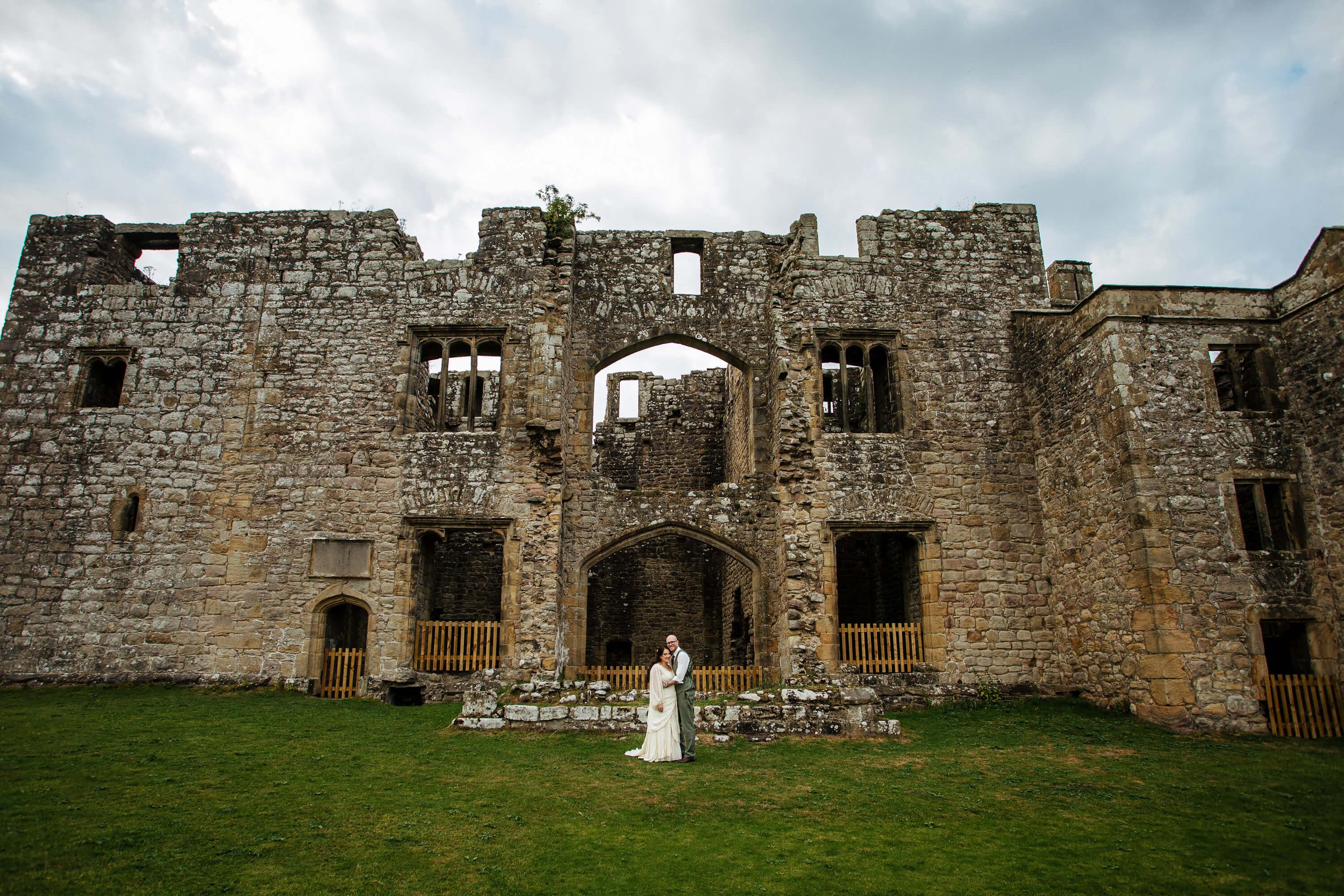 Barden Tower wedding portrait in Yorkshire