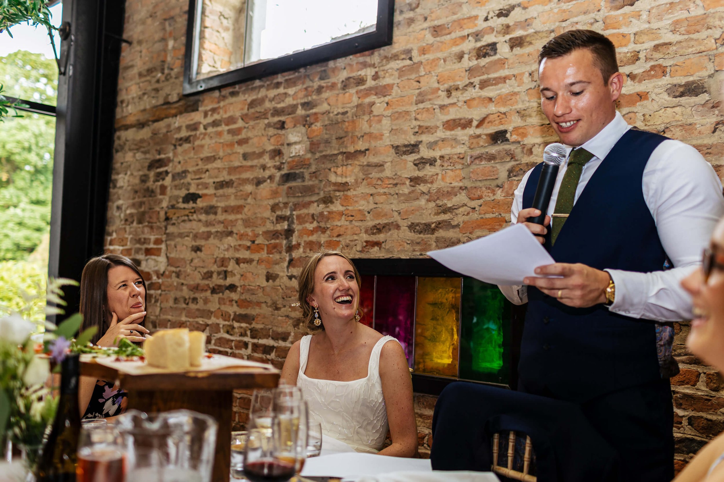 Grooms speech at a Hornington Manor wedding