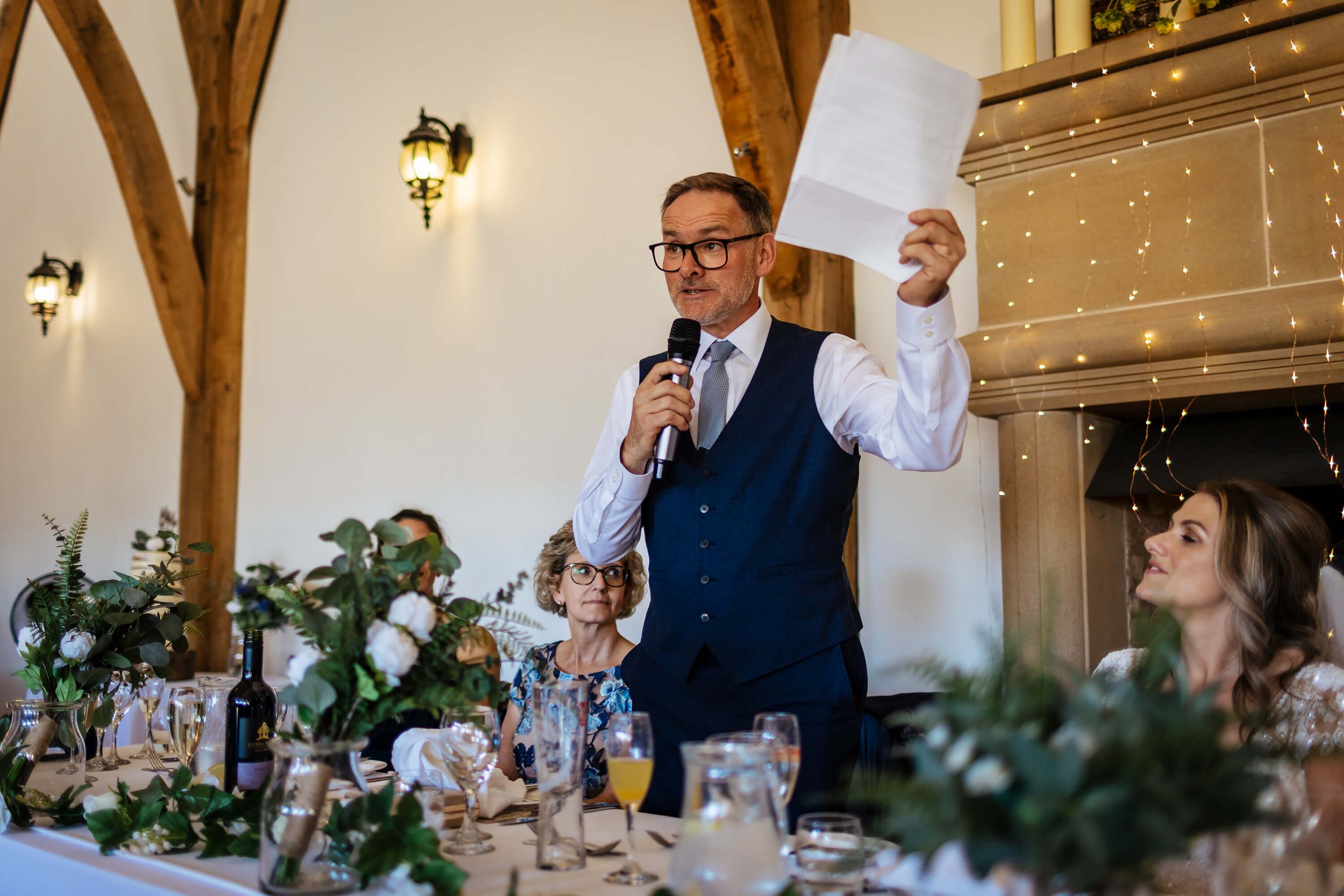 Father of the bride wedding speech in Nottinghamshire