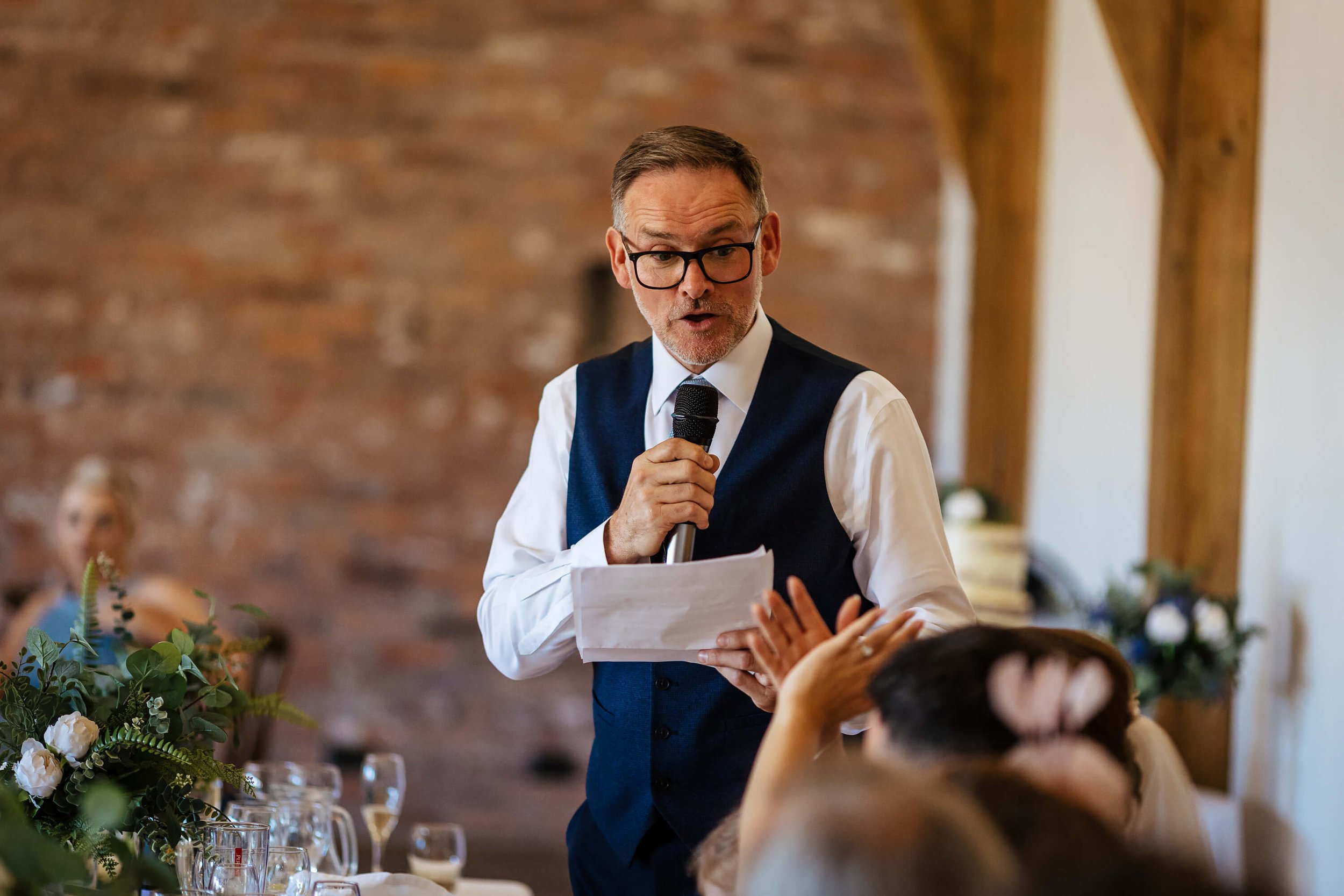 Wedding speech at Swancar Farm