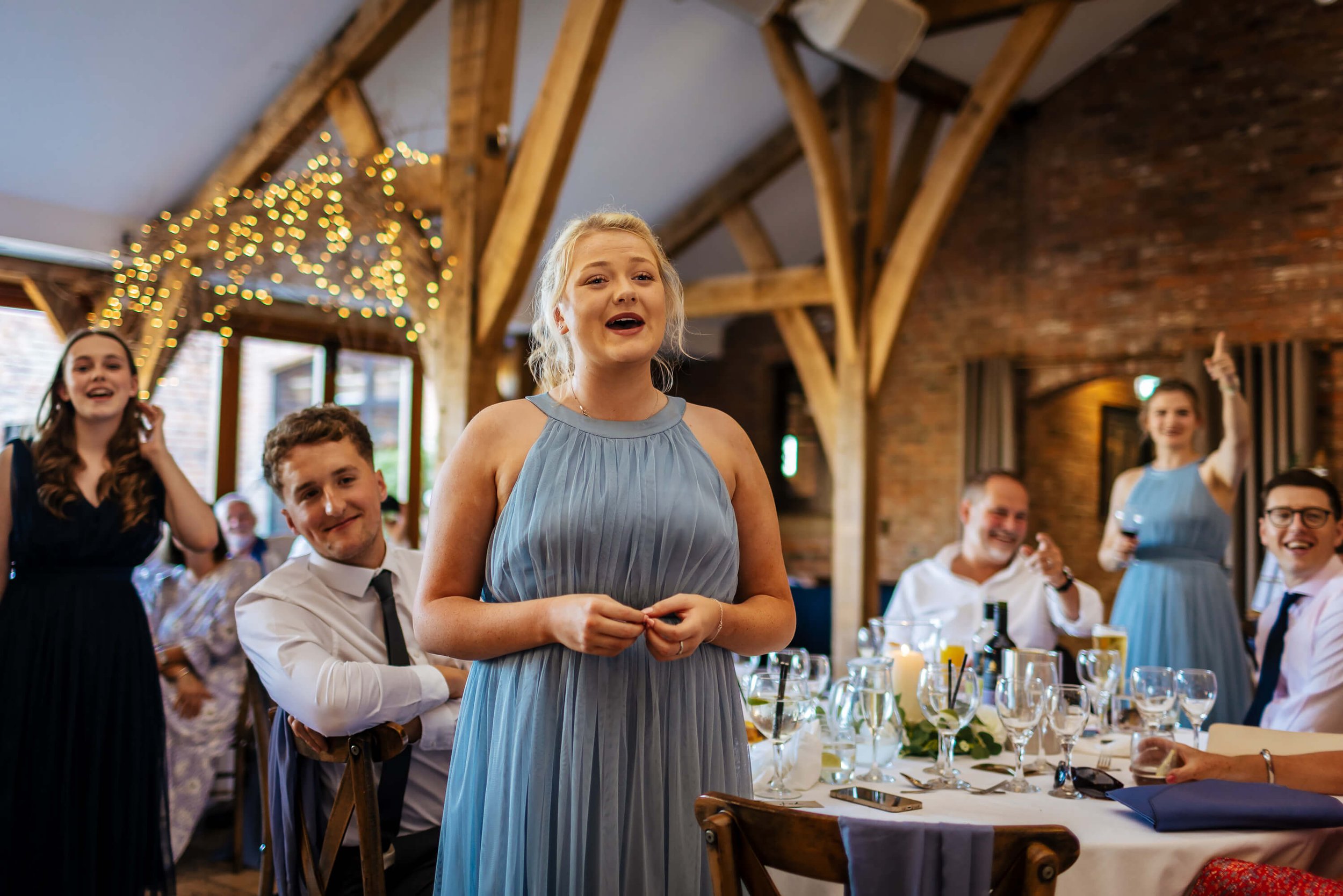 Singing flash mob at a Swancar Farm wedding