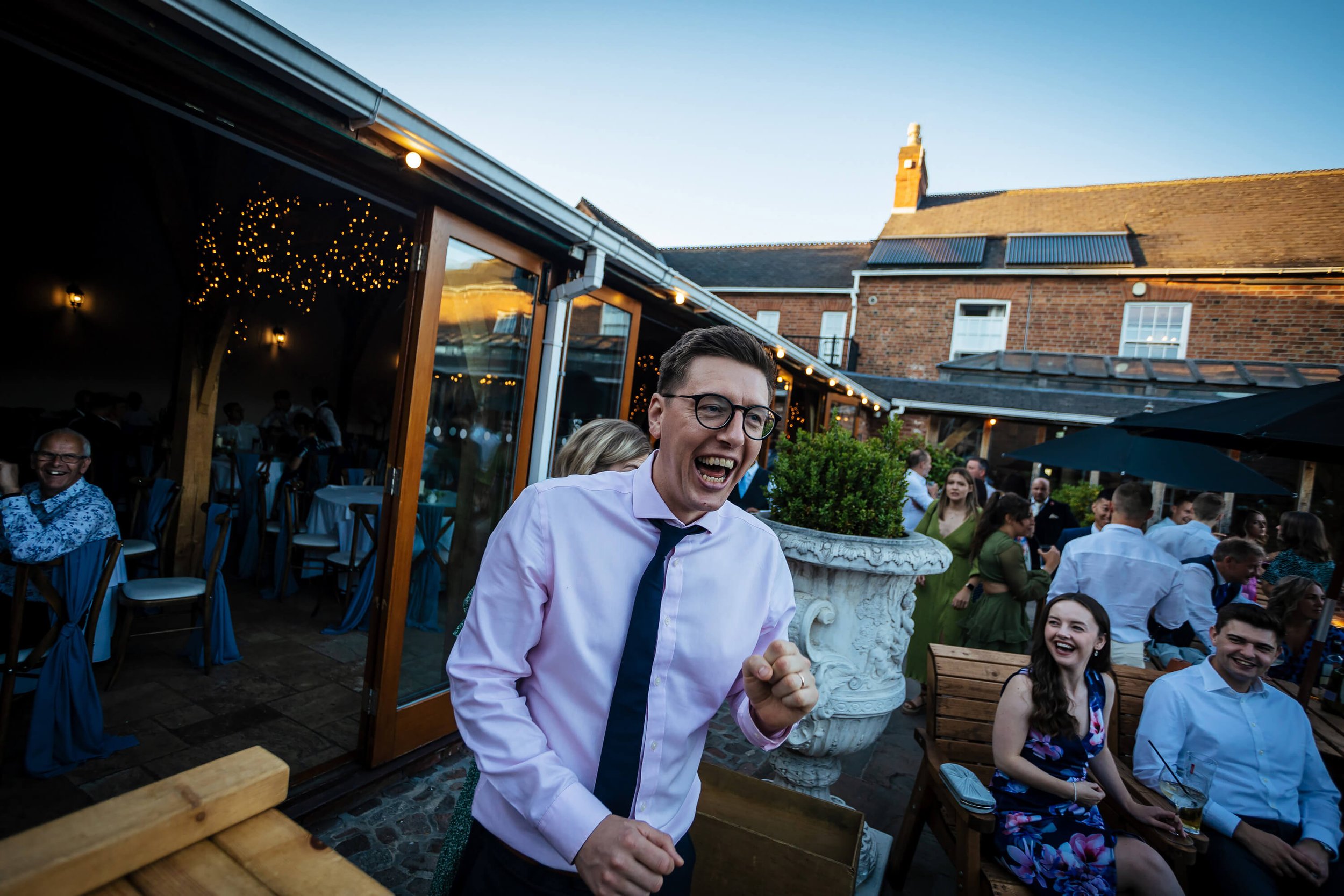 Silly guests causing trouble at a Swancar Farm wedding