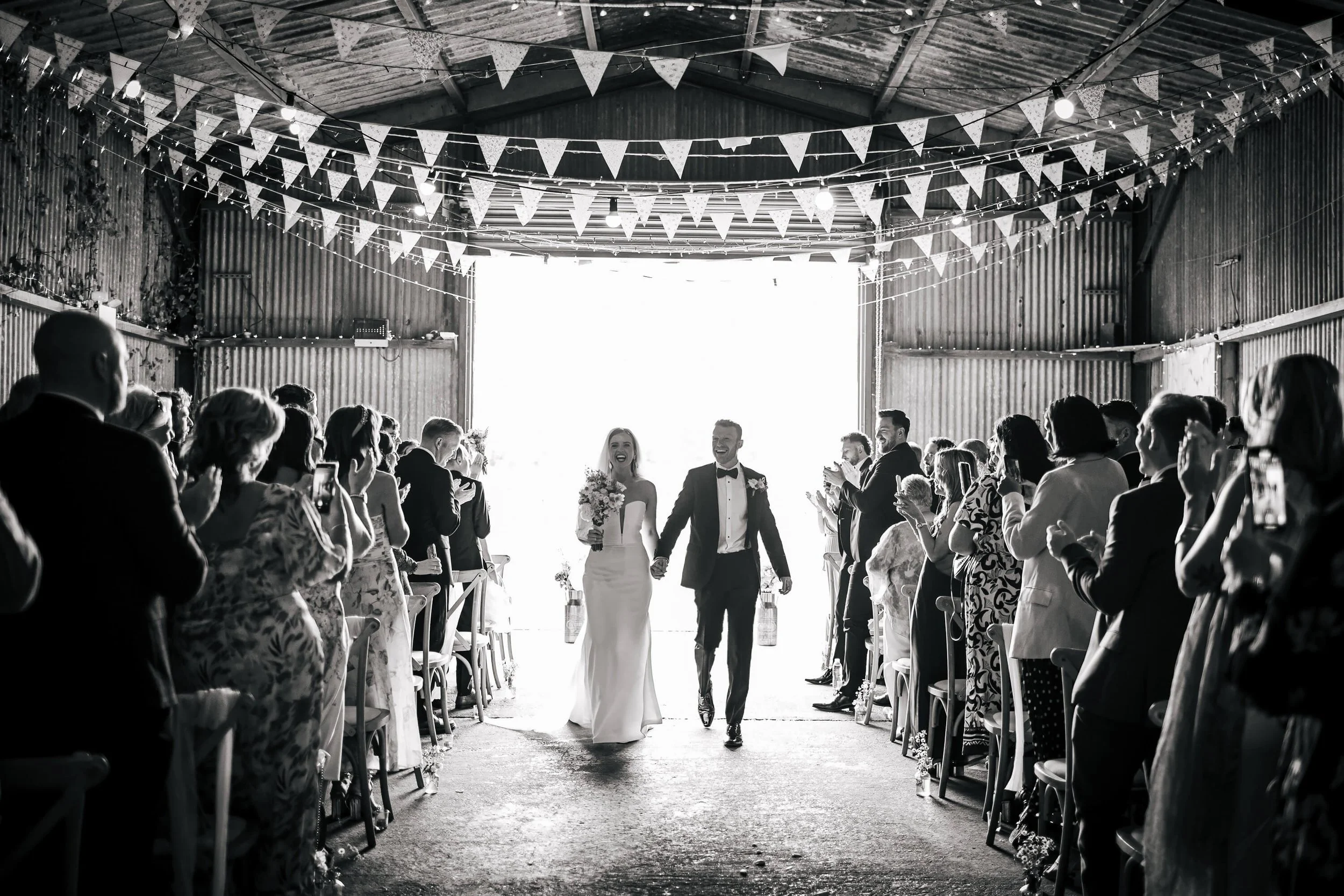 Walking down the aisle as man and wife