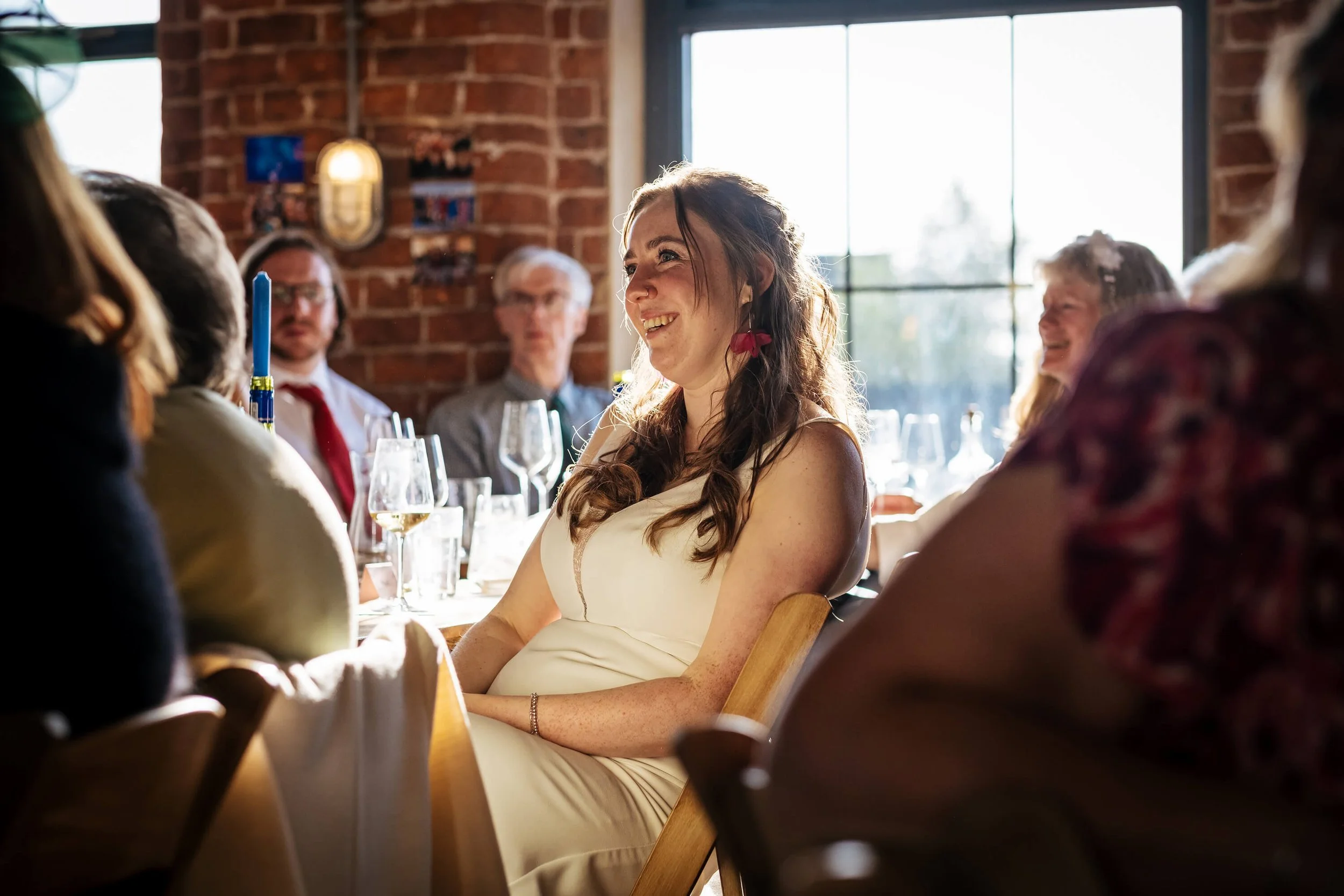 Bride on her wedding day at Northern Monk Refectory