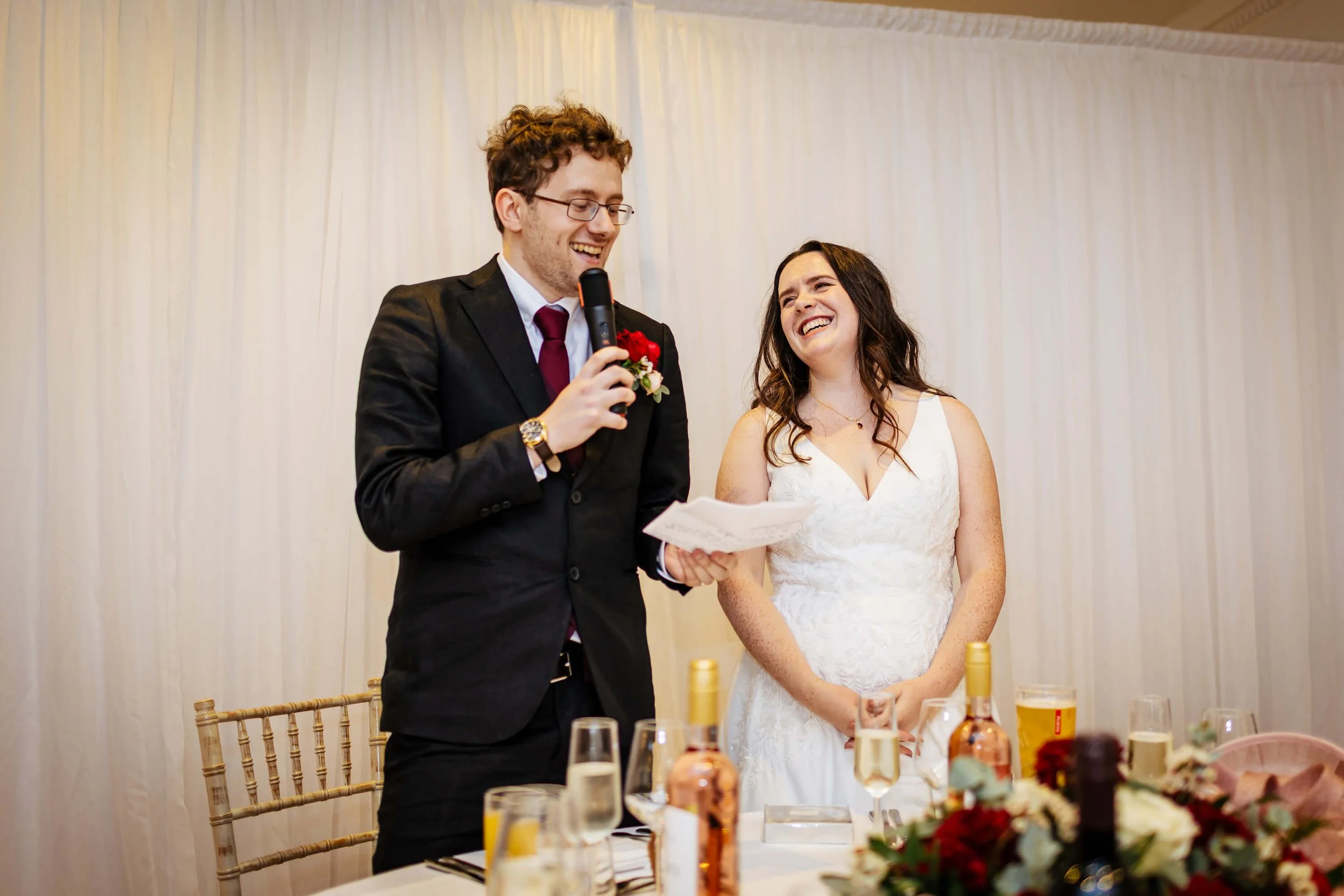 Groom's speech on his wedding day in Yorkshire