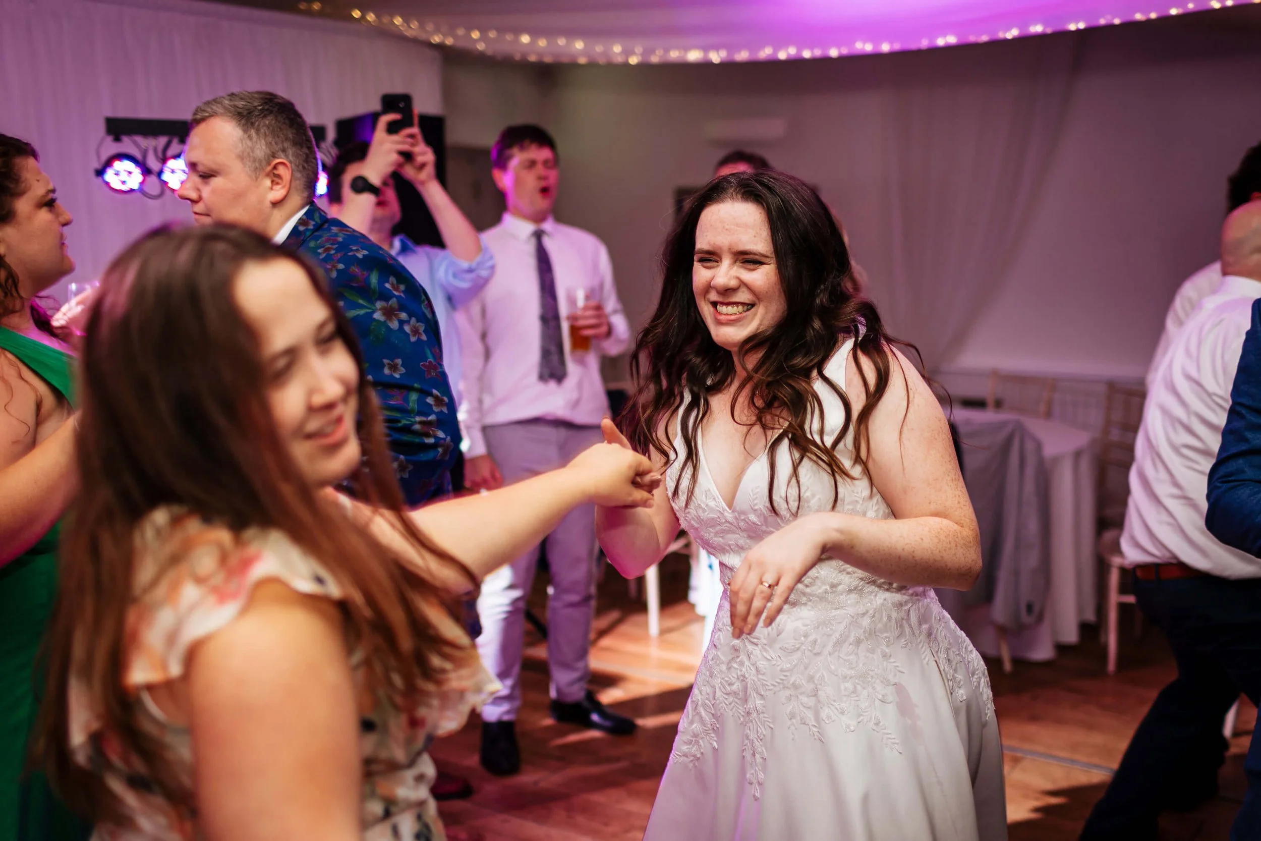 Dancing at a Hackness Grange wedding
