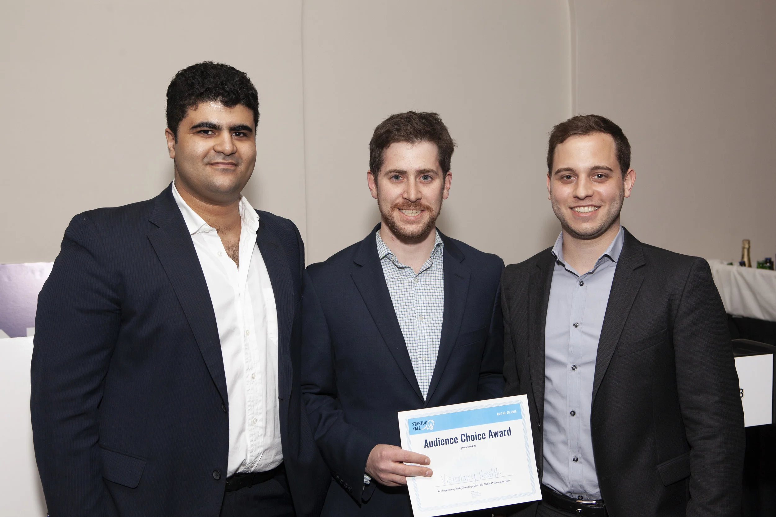 Visionairy Health, winners of the Audience Choice Award for the 2018 Miller Prize