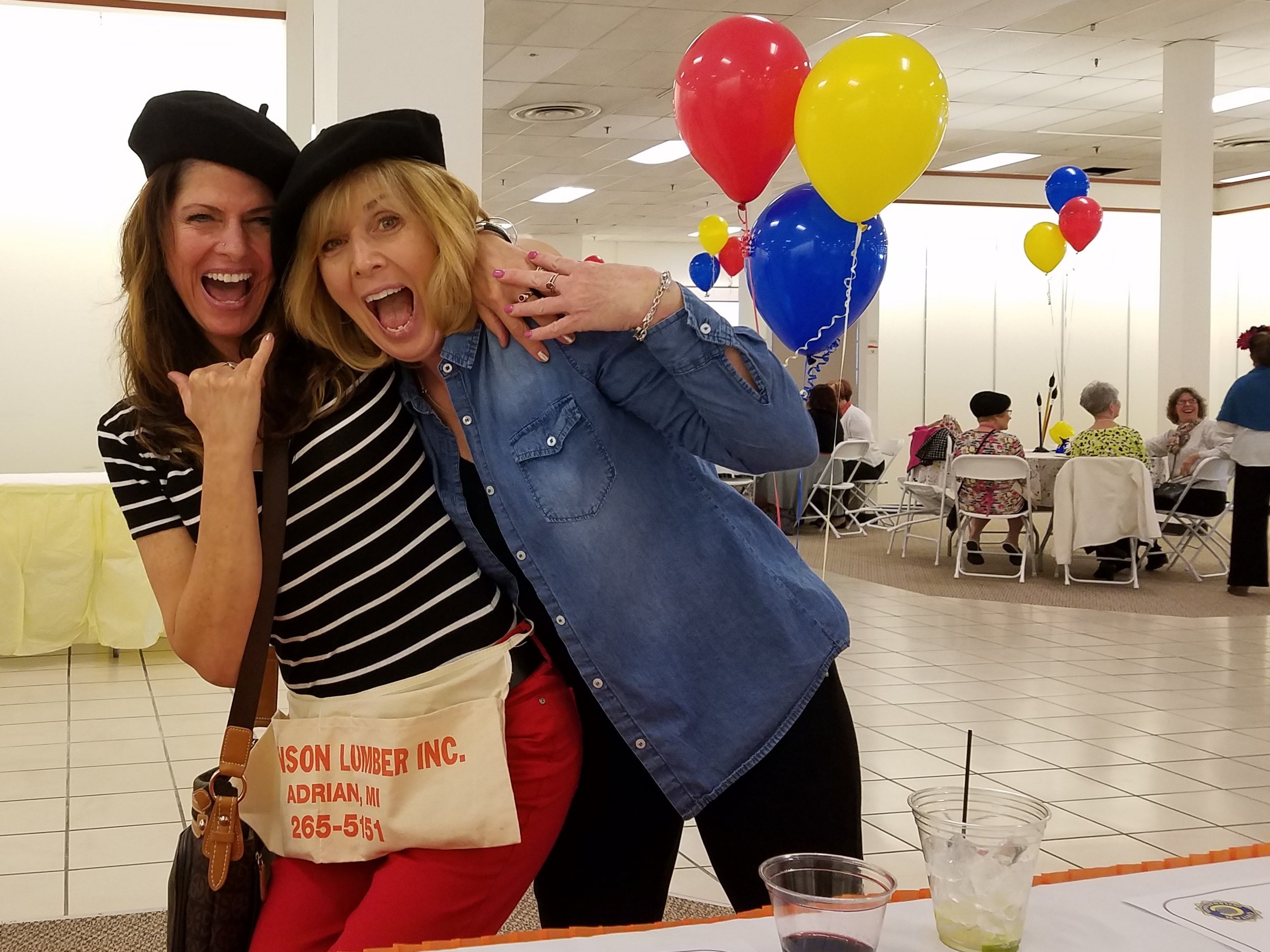 Two Civitans having a blast at our 2017 Grand Giveaway.