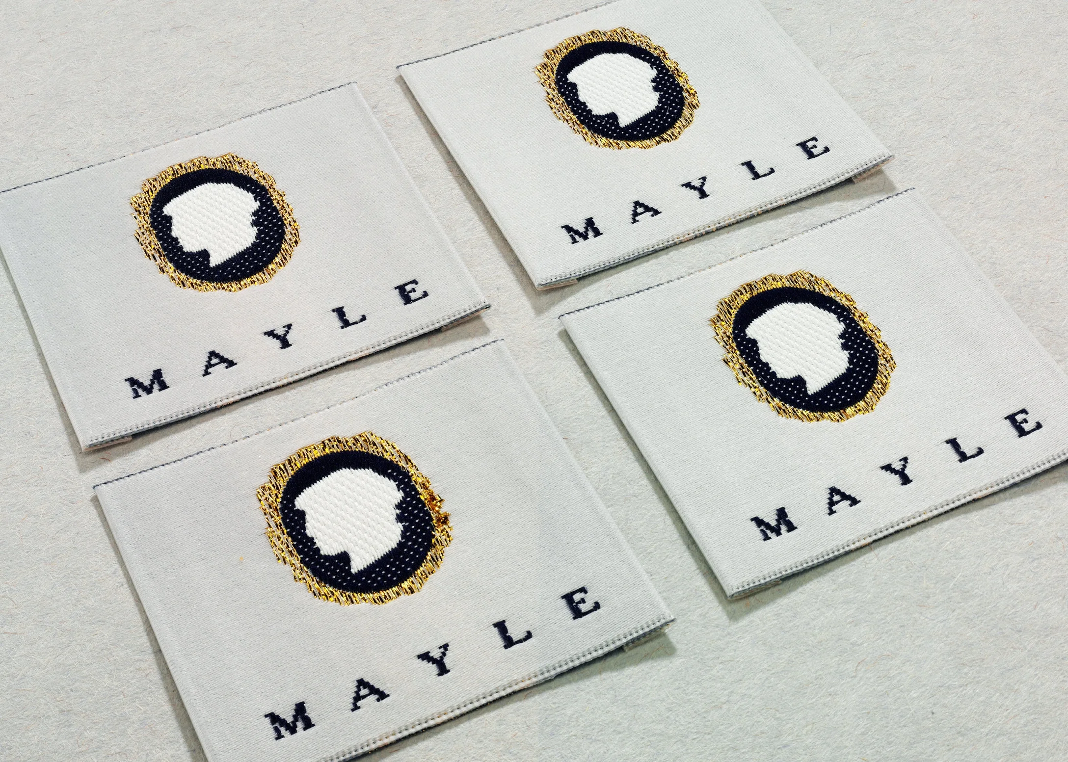   MAYLE  logo and identity system for fashion designer 