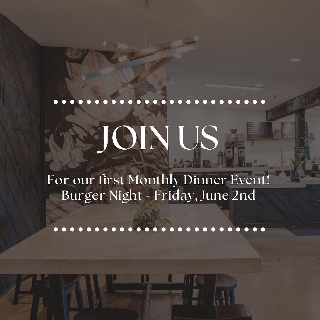 Join us for our first monthly dinner event - Friday, June 2nd! 

More details to come! 

#morgantowncoffee #morgantowncoffeehouse #coffee #localcoffee #collectivecoffee #morgantownpa #matcha #tea #lunch #breakfast #espresso #localfood #latte #lattear
