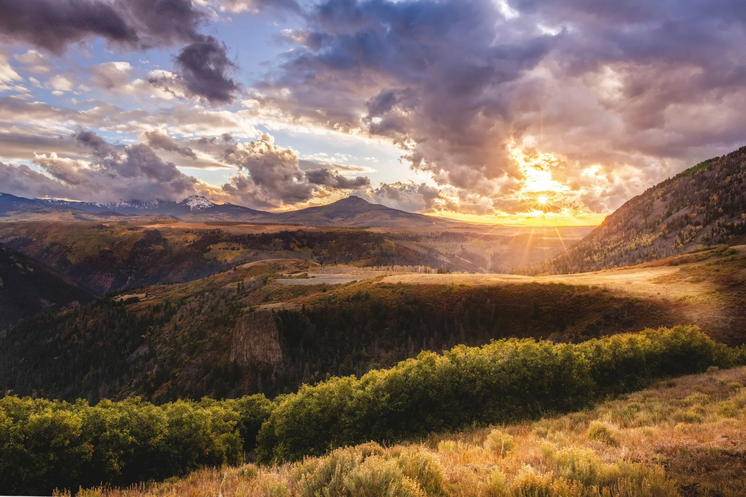 Last Dollar Road near Telluride, Colorado, autumn landscape print by Ryan L. Smith