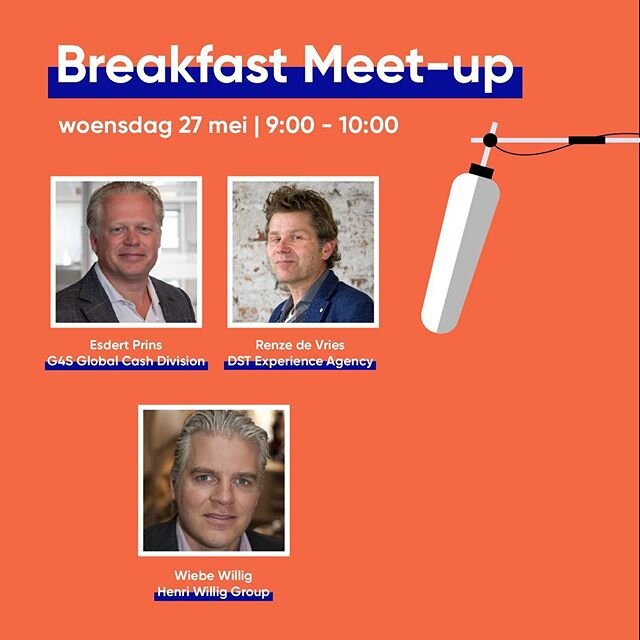 De 5e Breakfast Meet-up ontbijtsessie as. woensdag draait om de (verkoop)kracht van beleving. Experience marketeer Renze de Vries  #dst weet waarom het experience denken juist nu relevant is. Aan tafel praten Markus Konings  en Rupert Parker Brady oo