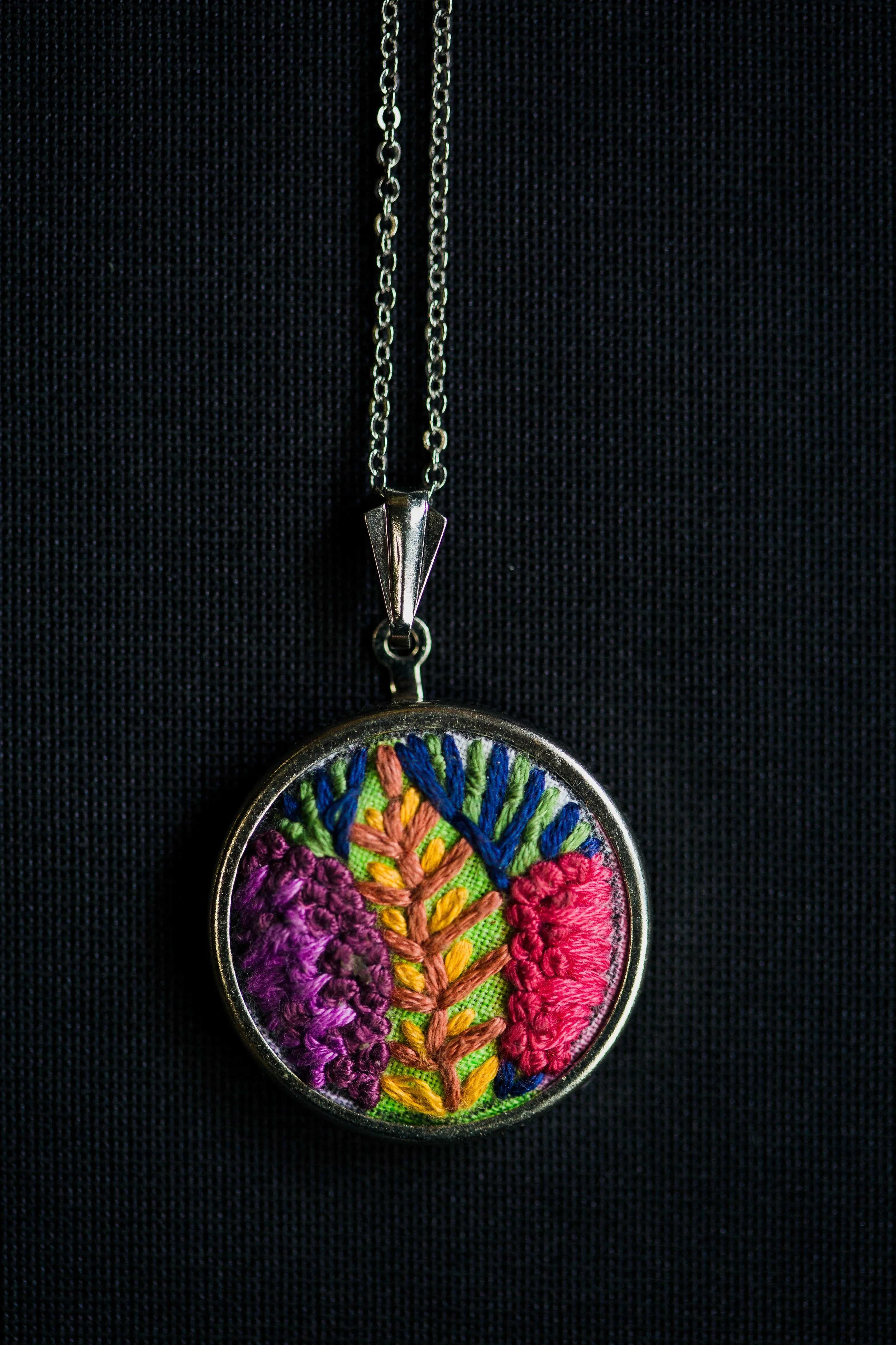 Embroidered Pendant