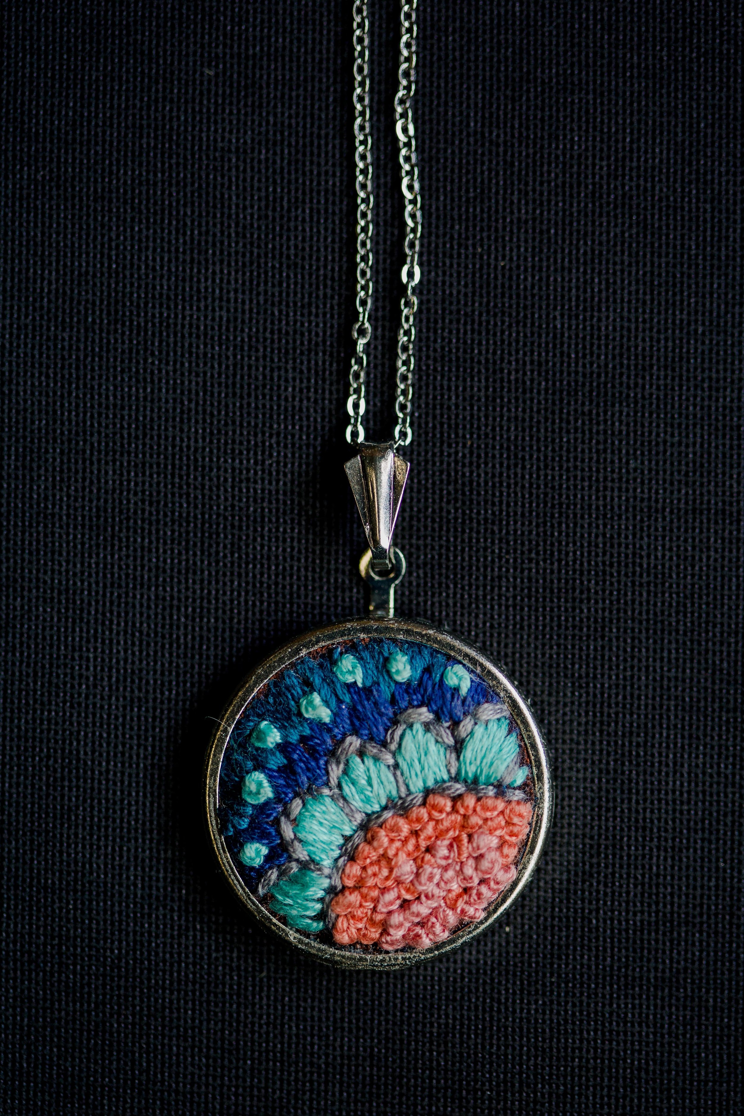 Embroidered Pendant