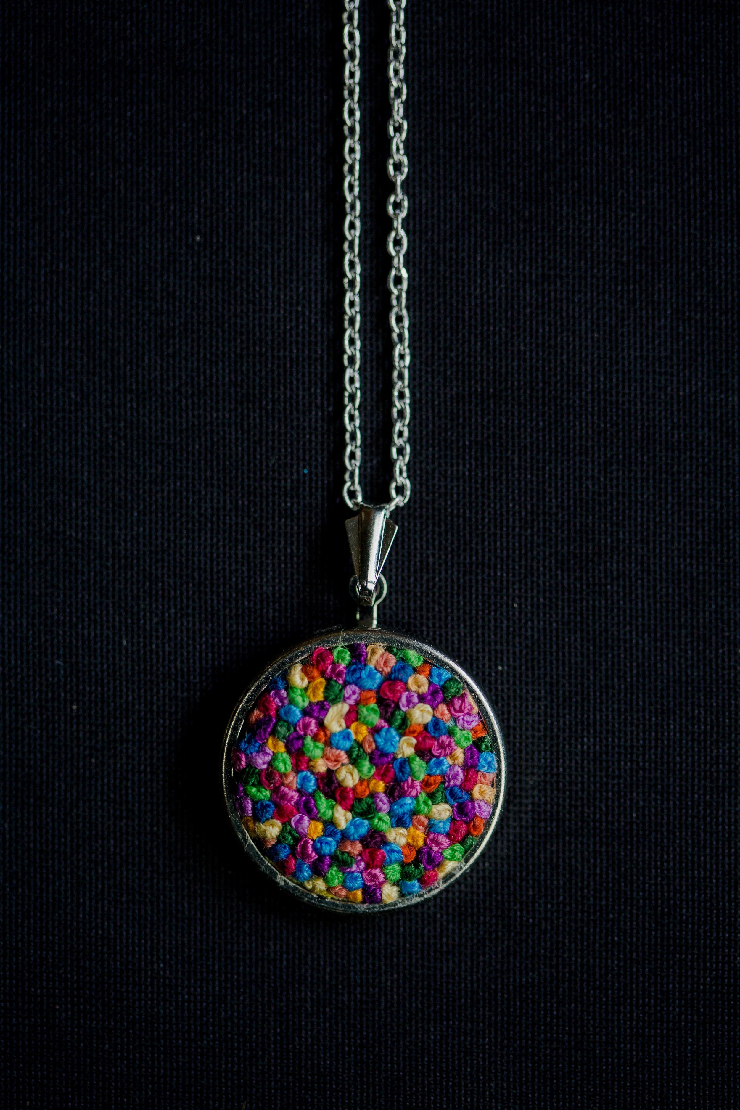 Embroidered Pendant