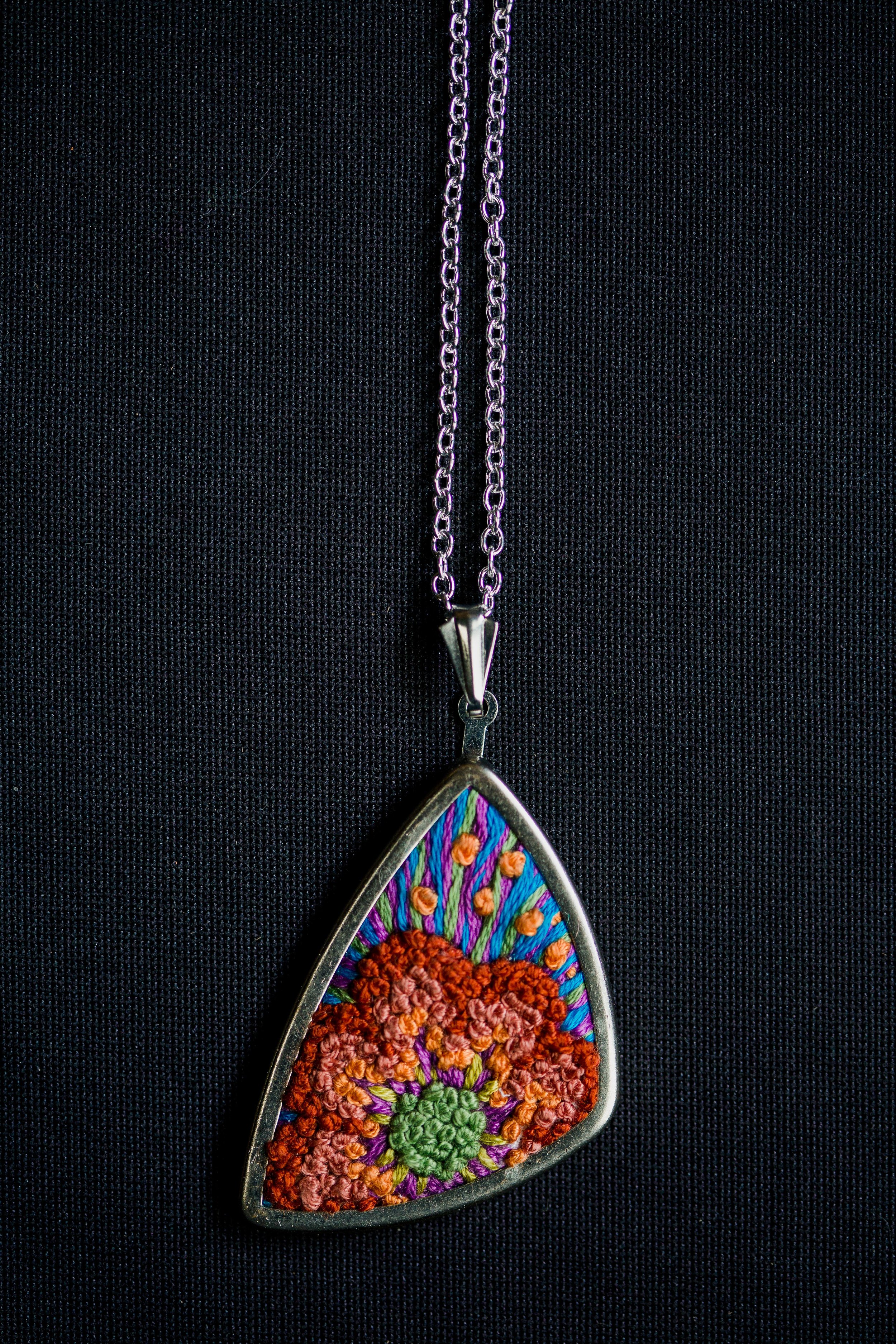 Embroidered Pendant