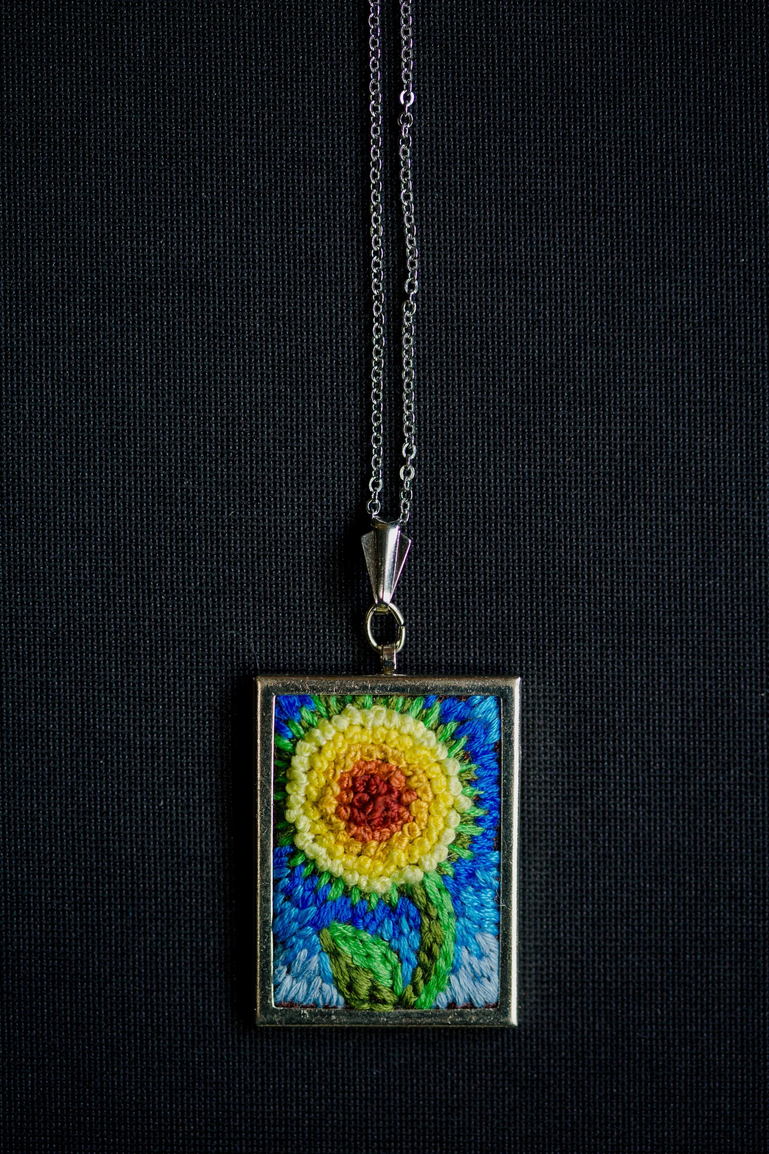 Embroidered Pendant