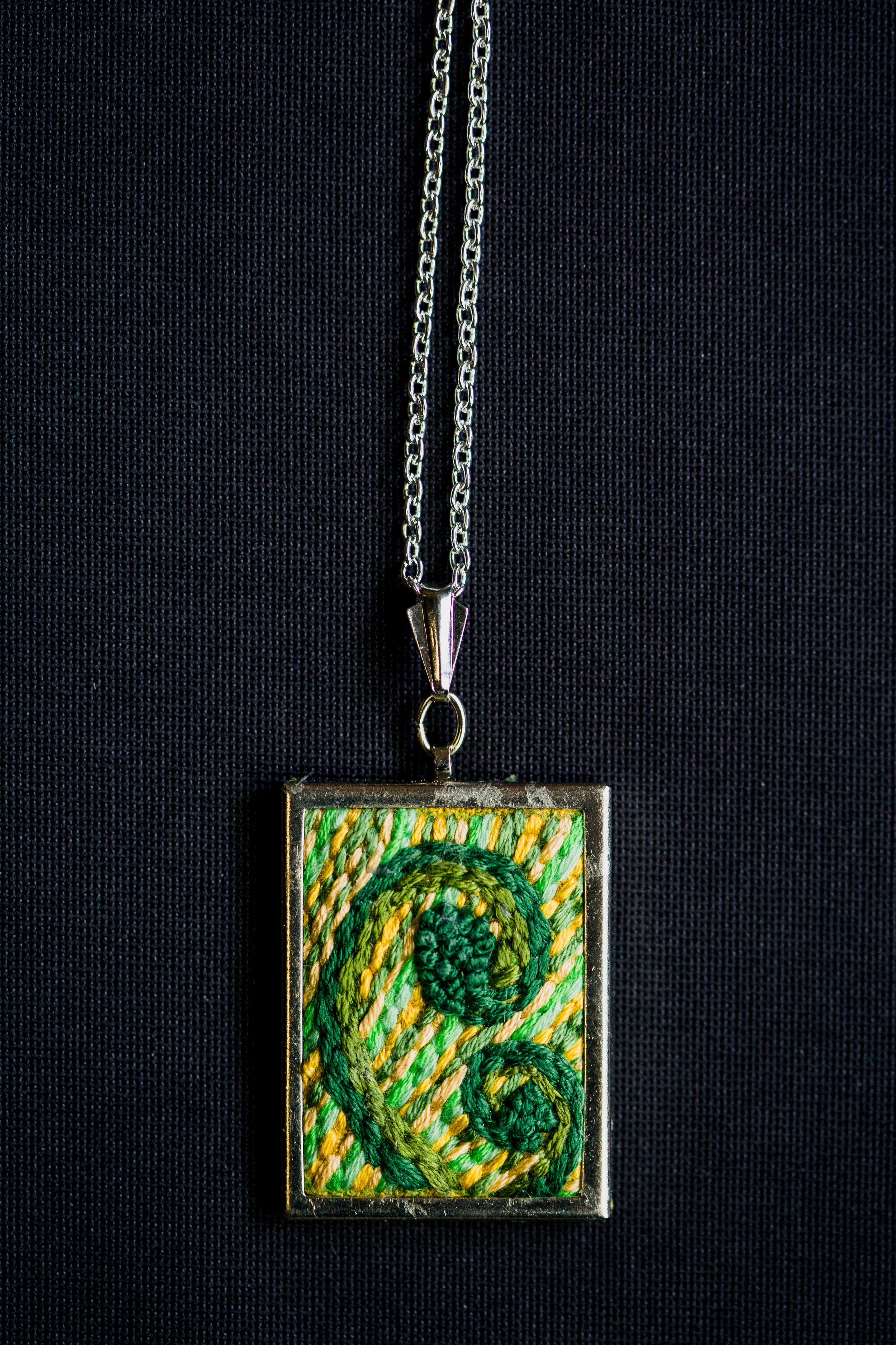 Embroidered Pendant