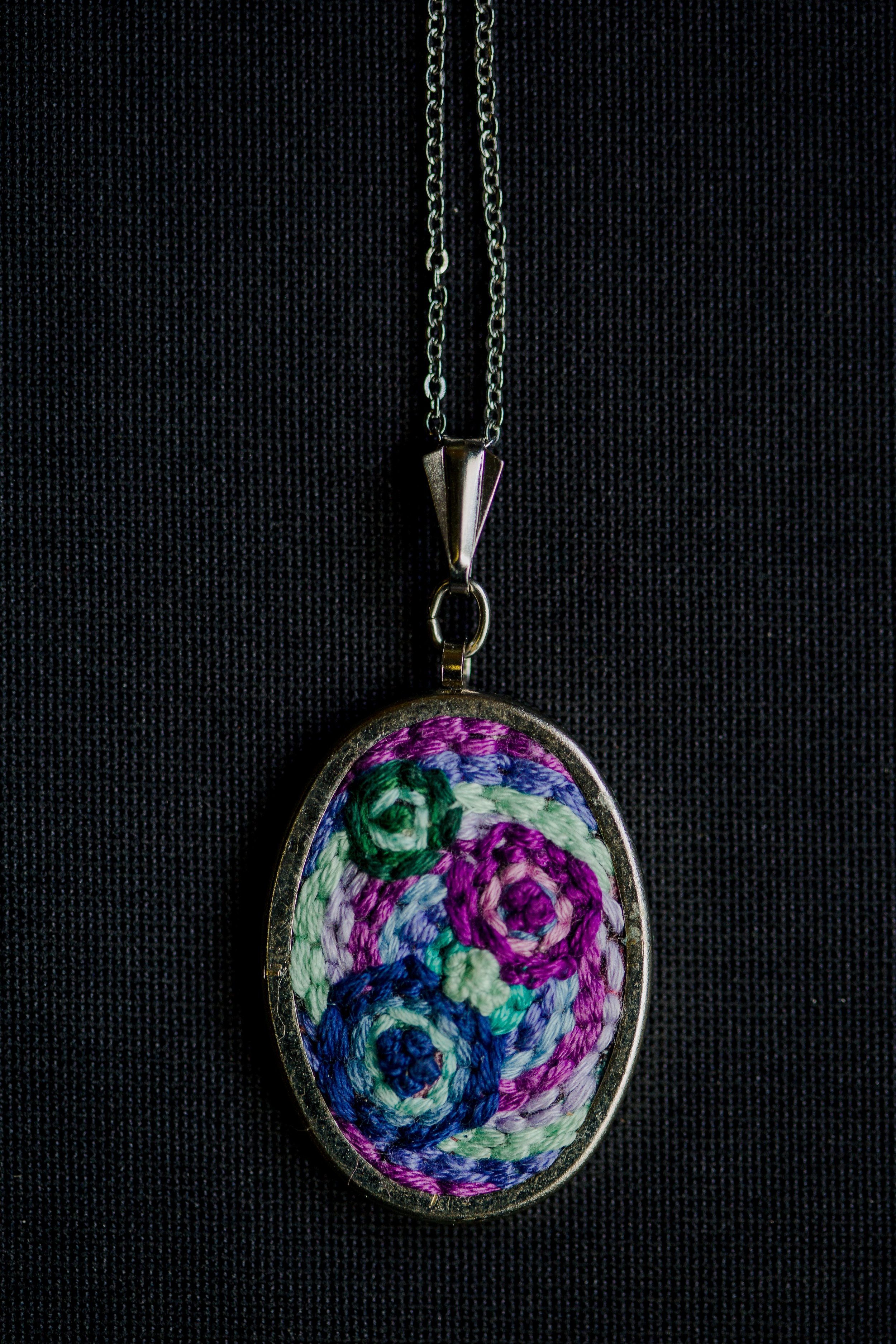 Embroidered Pendant