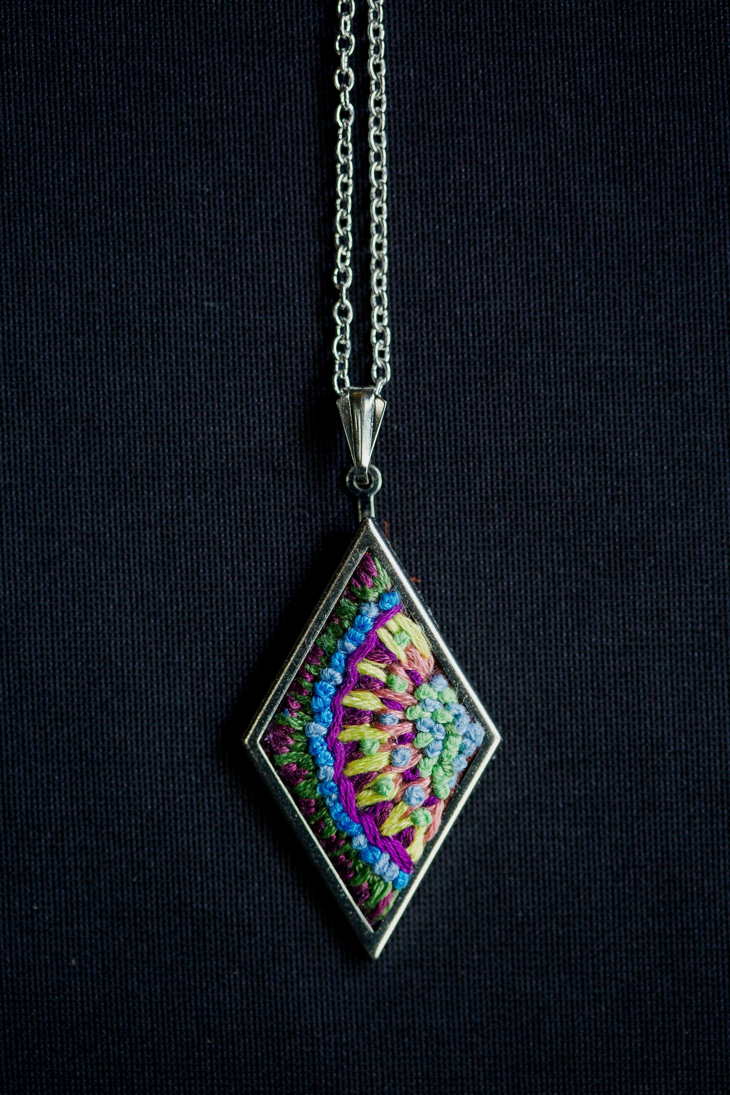 Embroidered Pendant