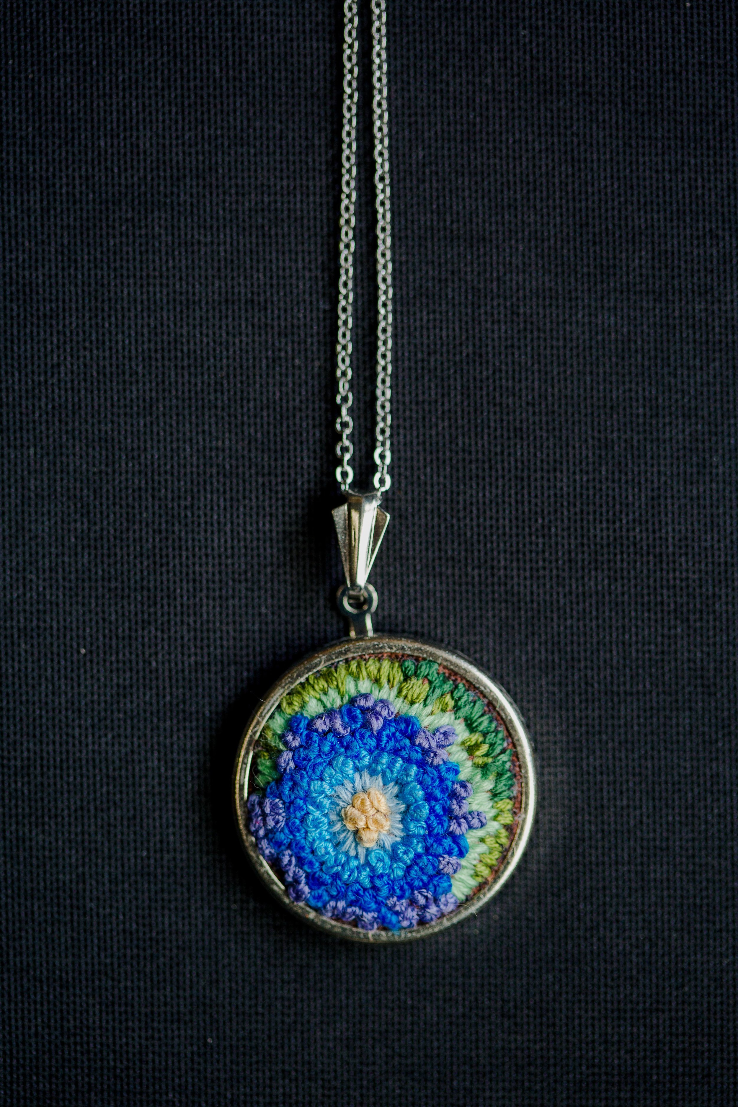 Embroidered Pendant