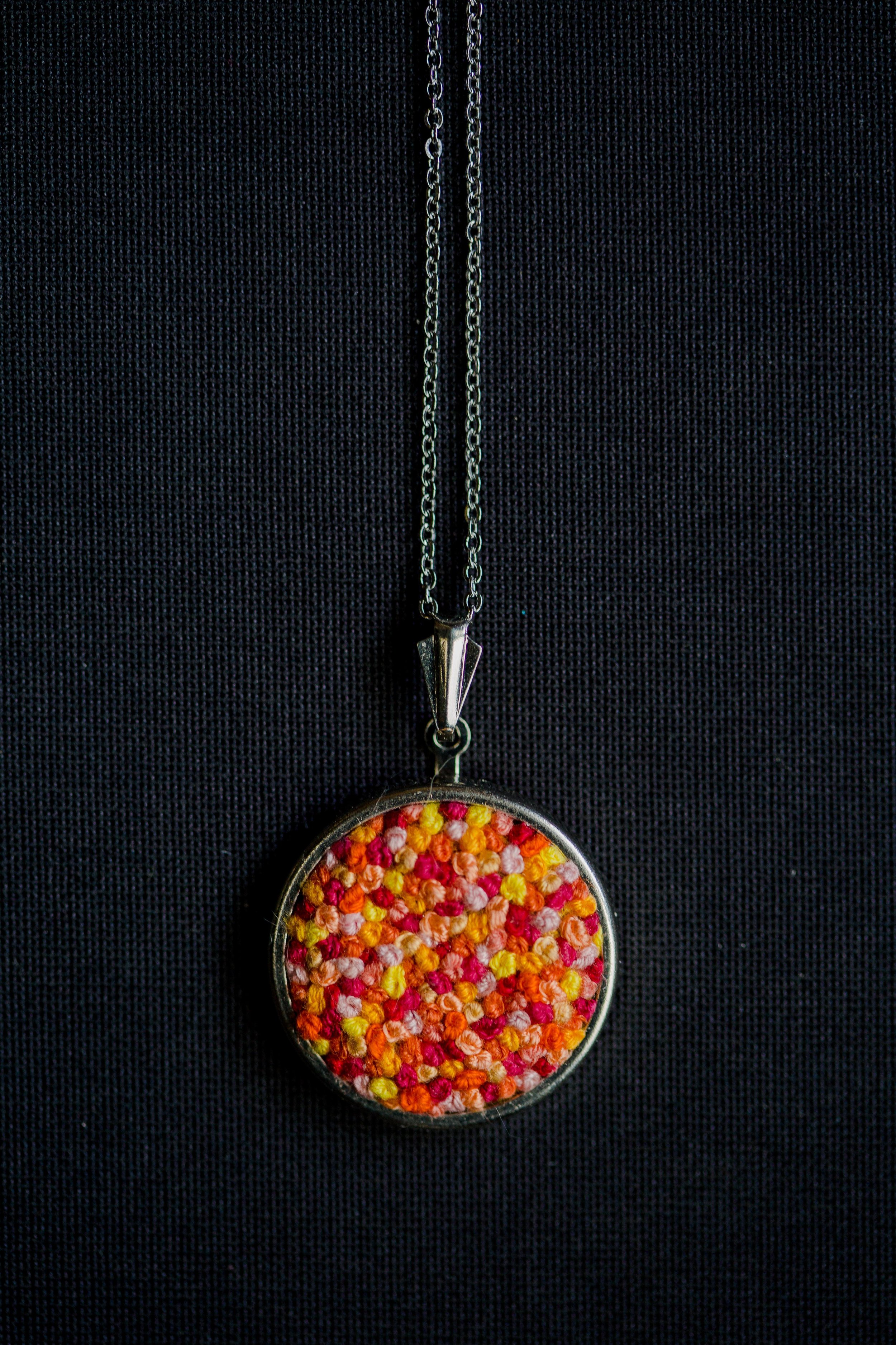 Embroidered Pendant