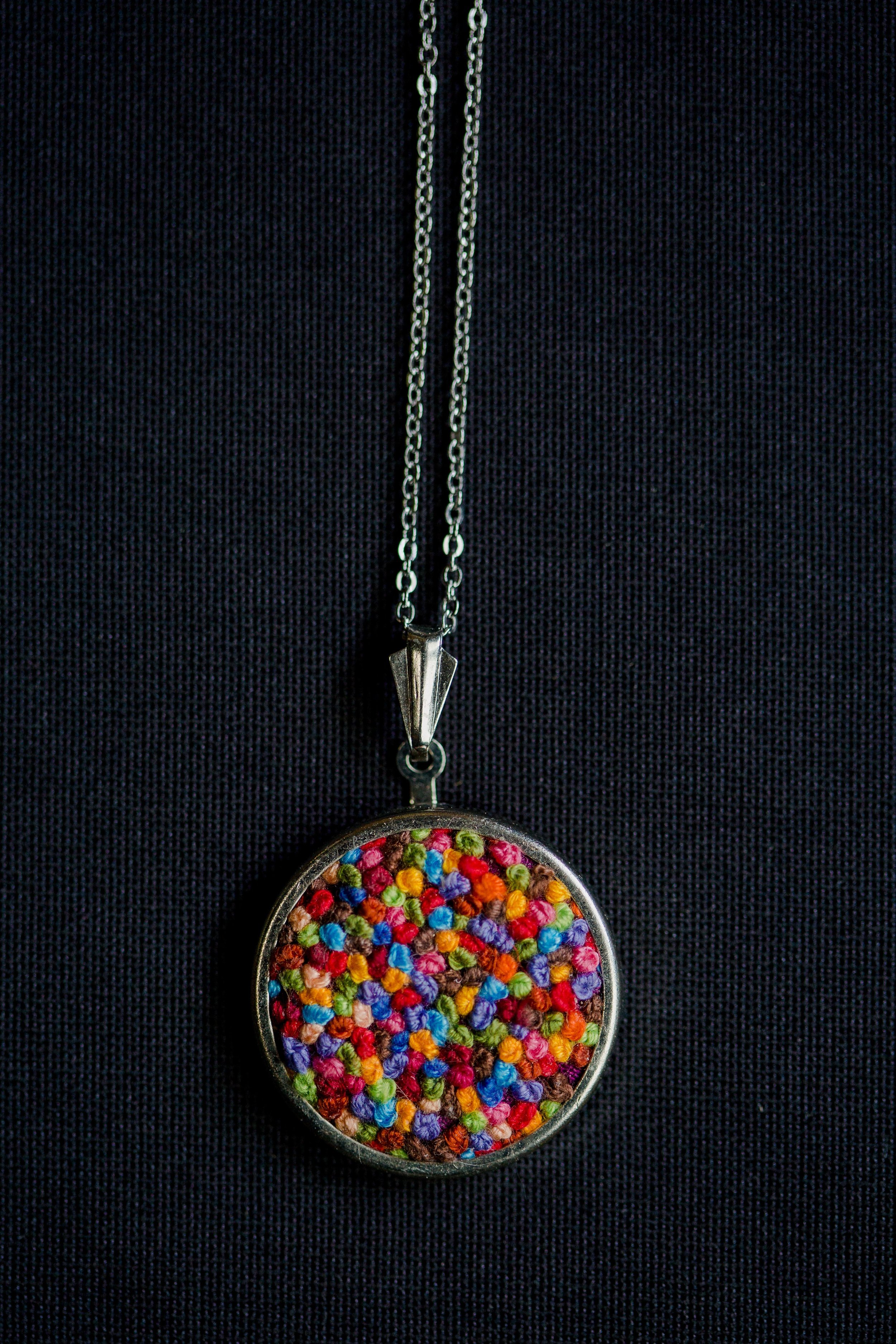 Embroidered Pendant