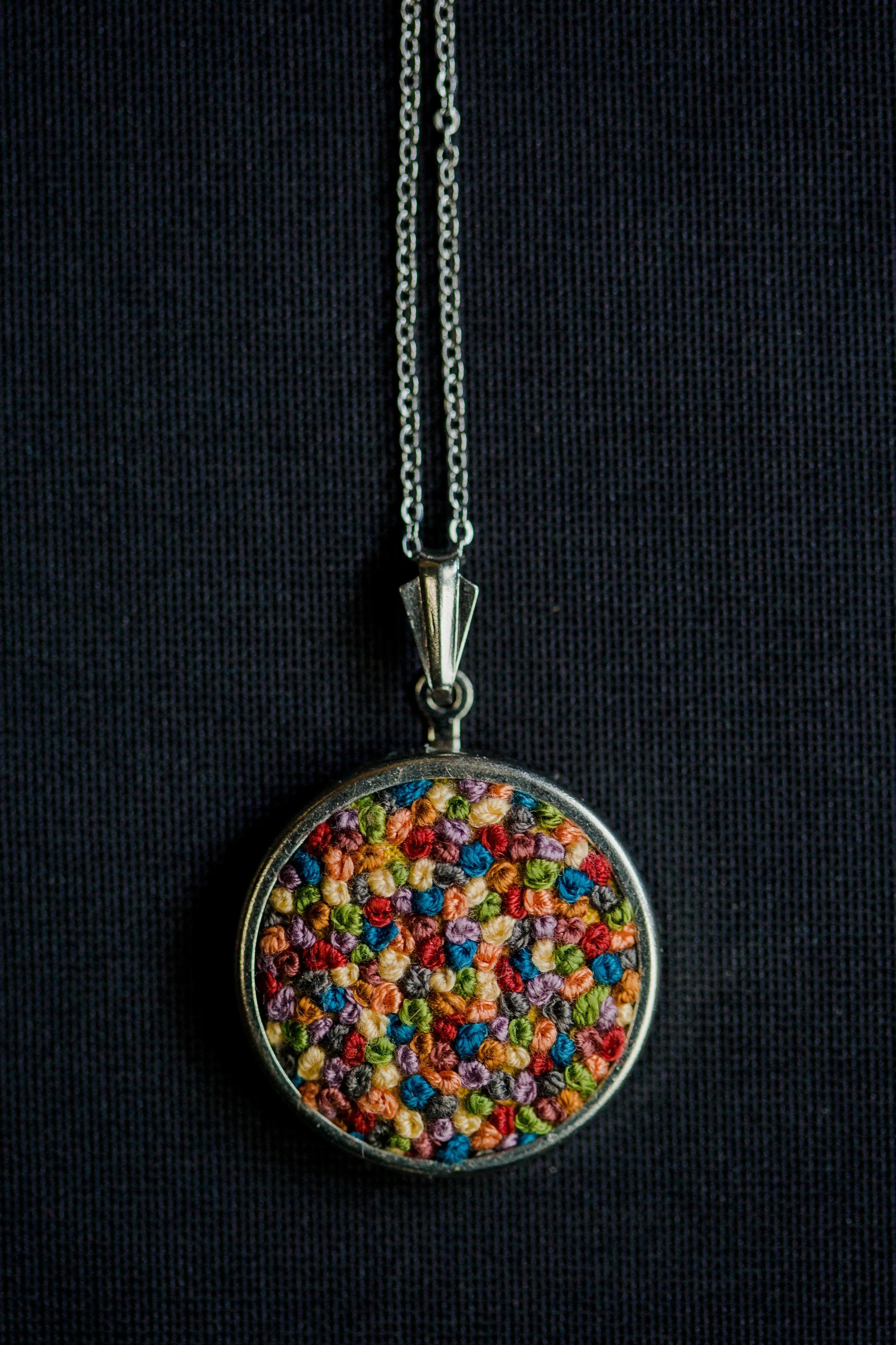Embroidered Pendant