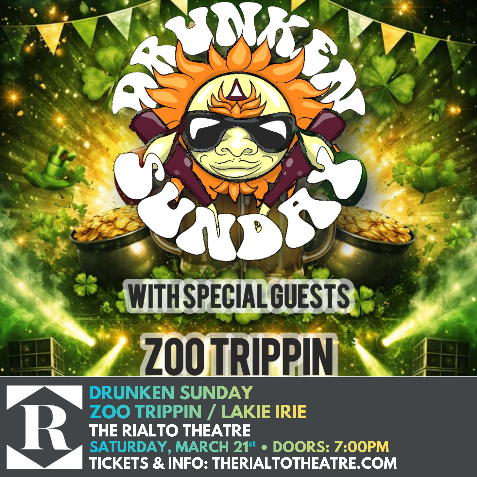 Drunken Sunday / Zoo Trippin / Lake Irie - 03/21/2026 