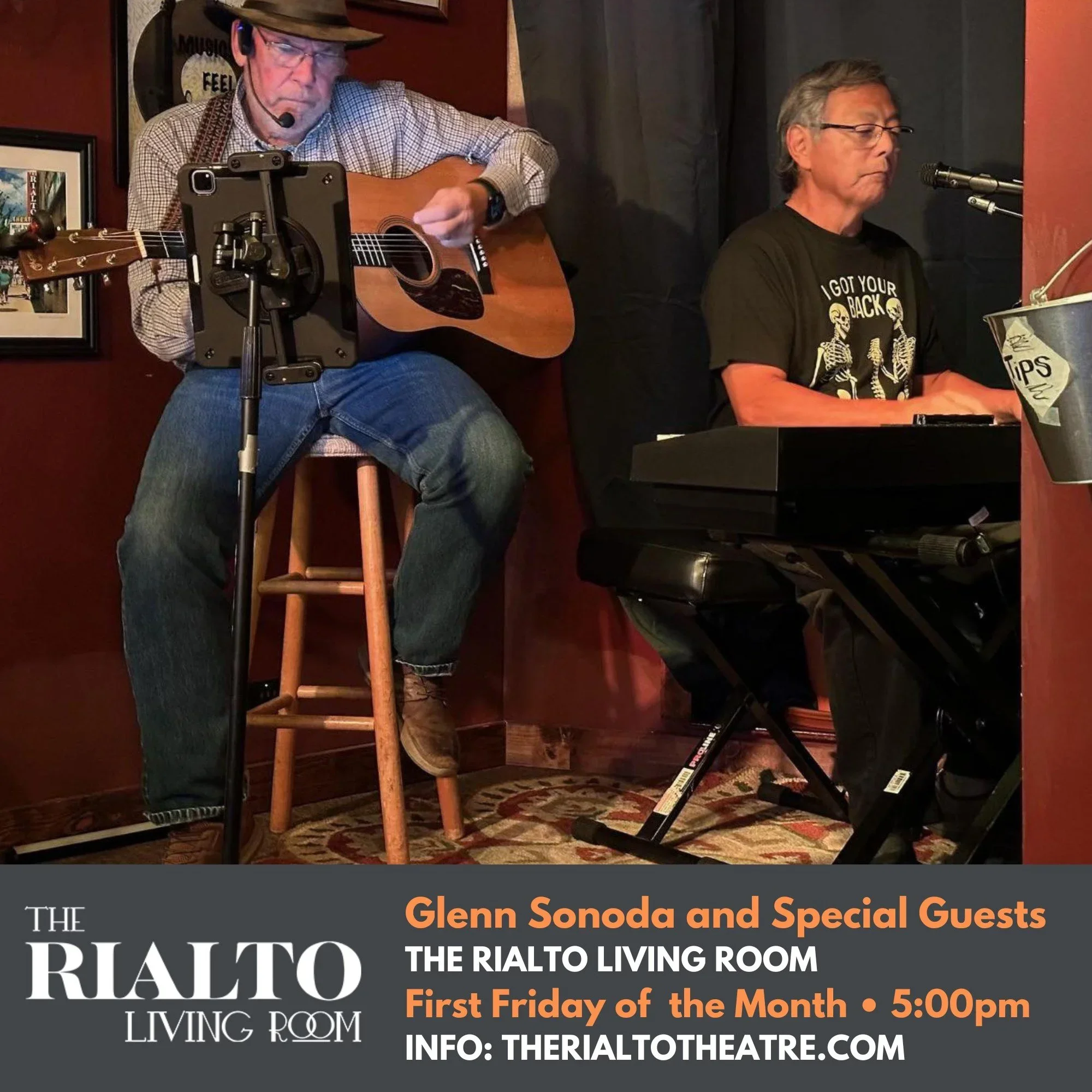 GLENN SONODA AND SPECIAL GUESTS IN THE RIALTO LIVING ROOM - 03/06/2026