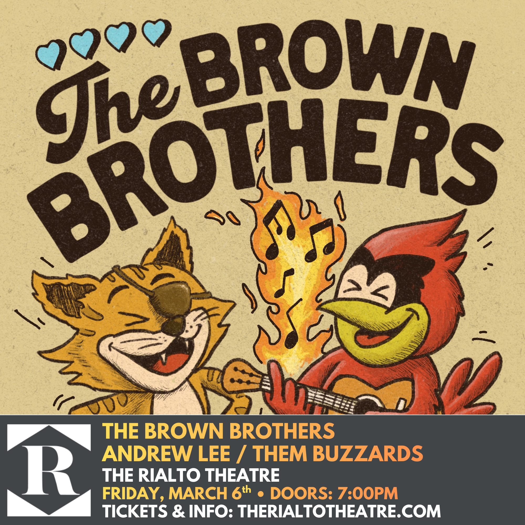 The Brown Brothers / Andrew Lee / Them Buzzards - 03/06/2026