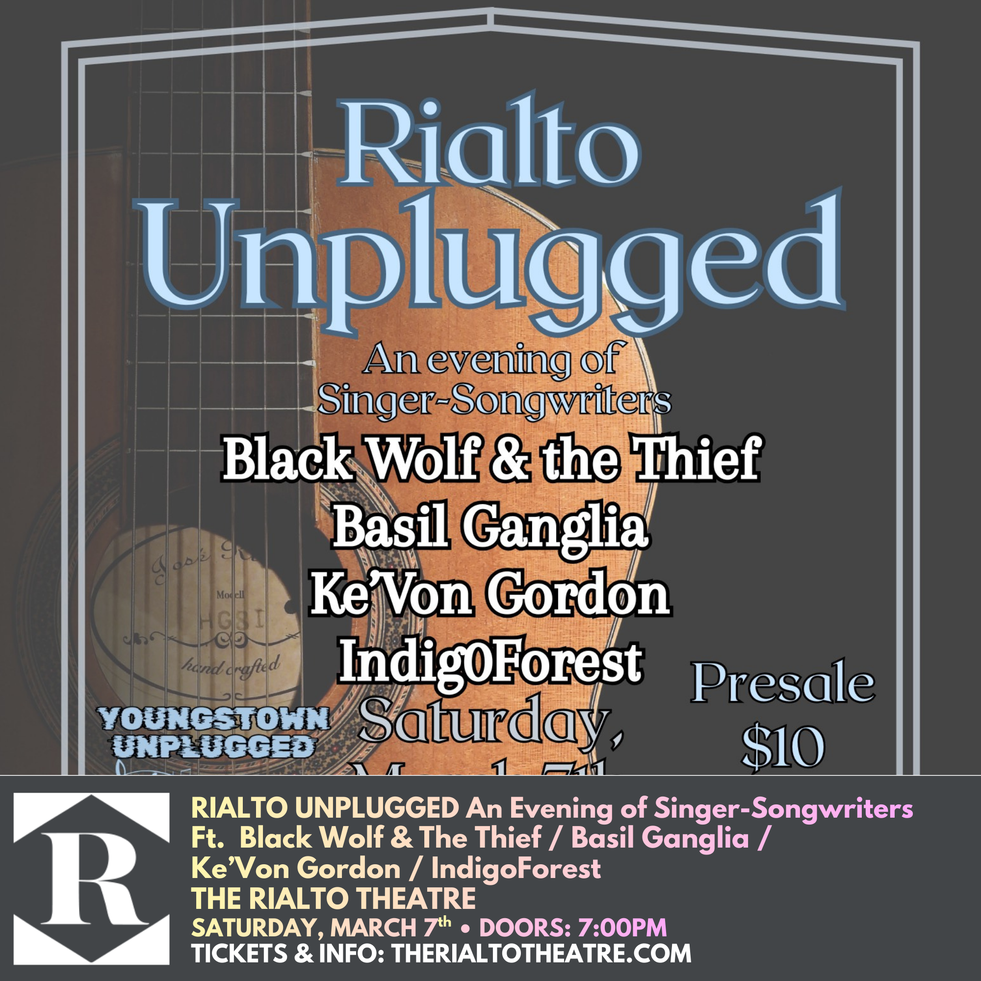 Black Wolf &amp; the Thief / Basil Ganglia / Ke’Von Gordon / IndigOForest - 03/07/2026