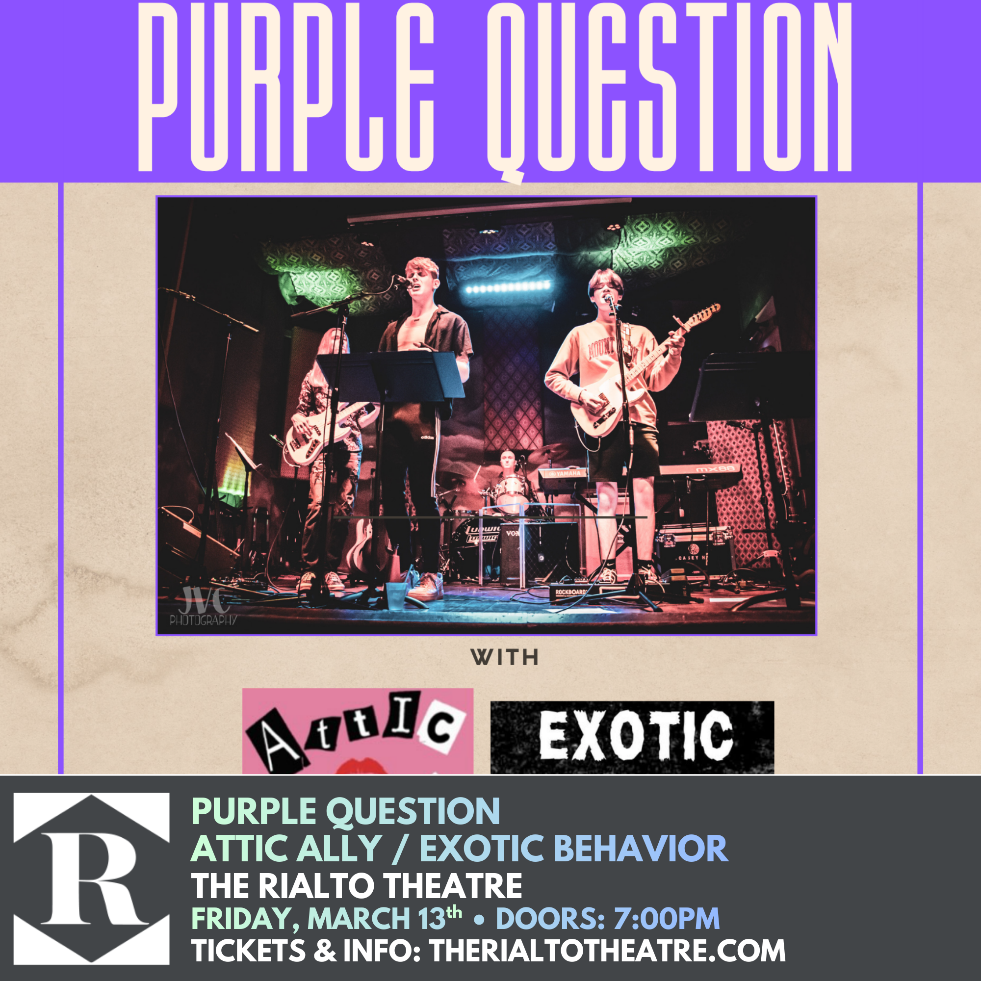Purple Question / Attic Ally  / Exotic Behavior - 03/13/2026