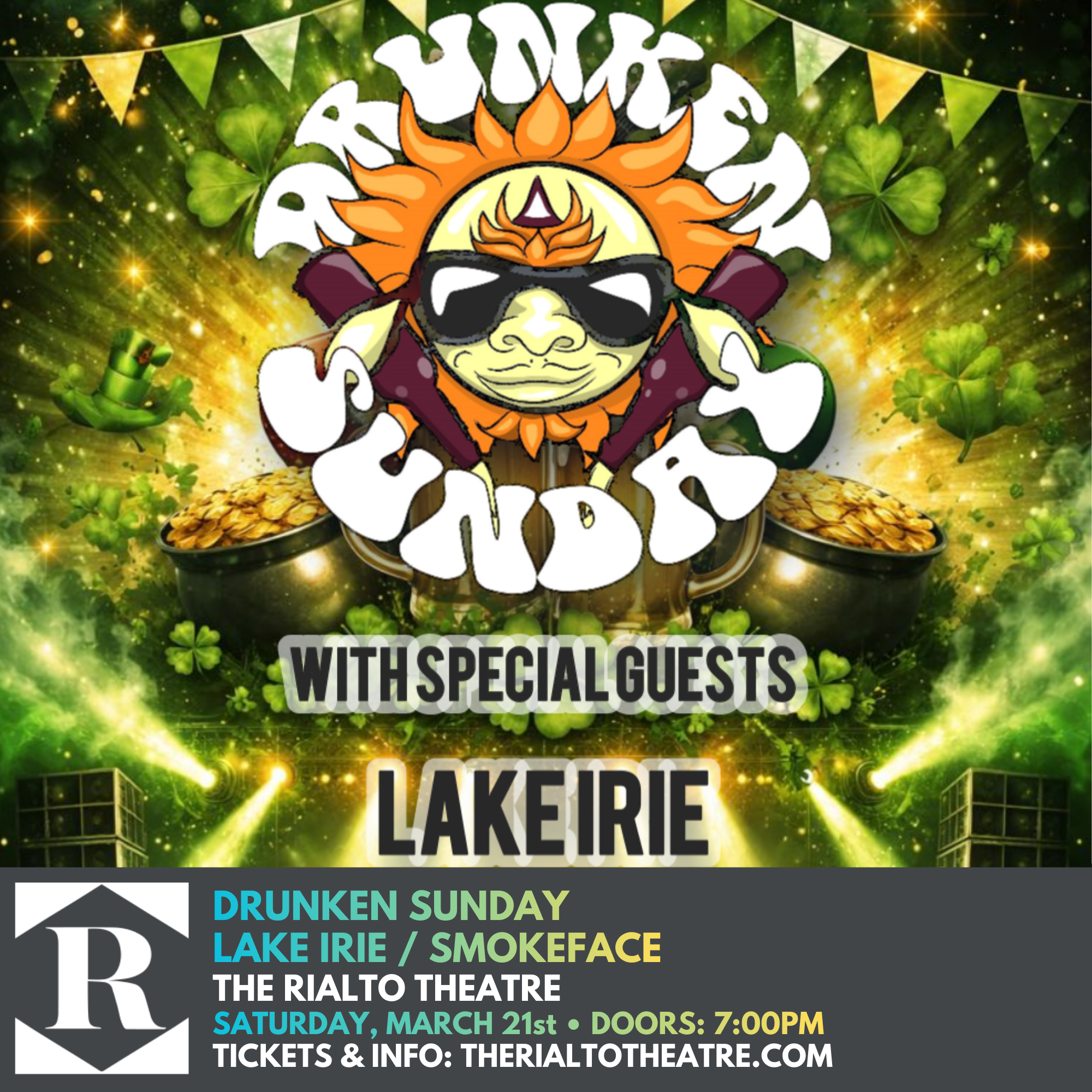 Drunken Sunday / Lake Irie / Smokeface- 03/21/2026 