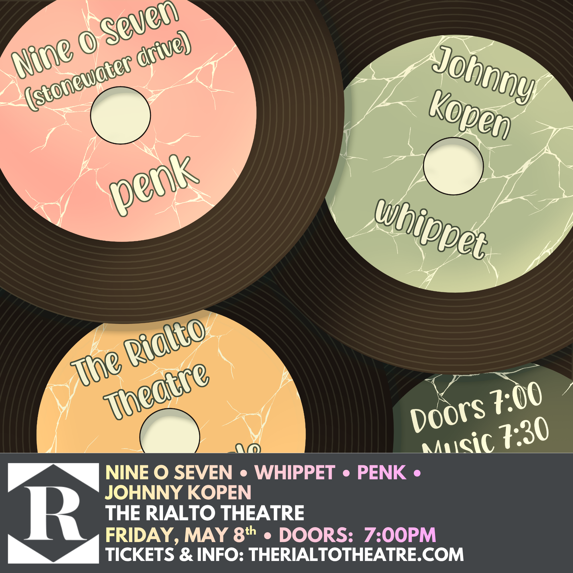 NINE O SEVEN / WHIPPET / PENK / JOHNNY KOPEN - 05/08/2026 