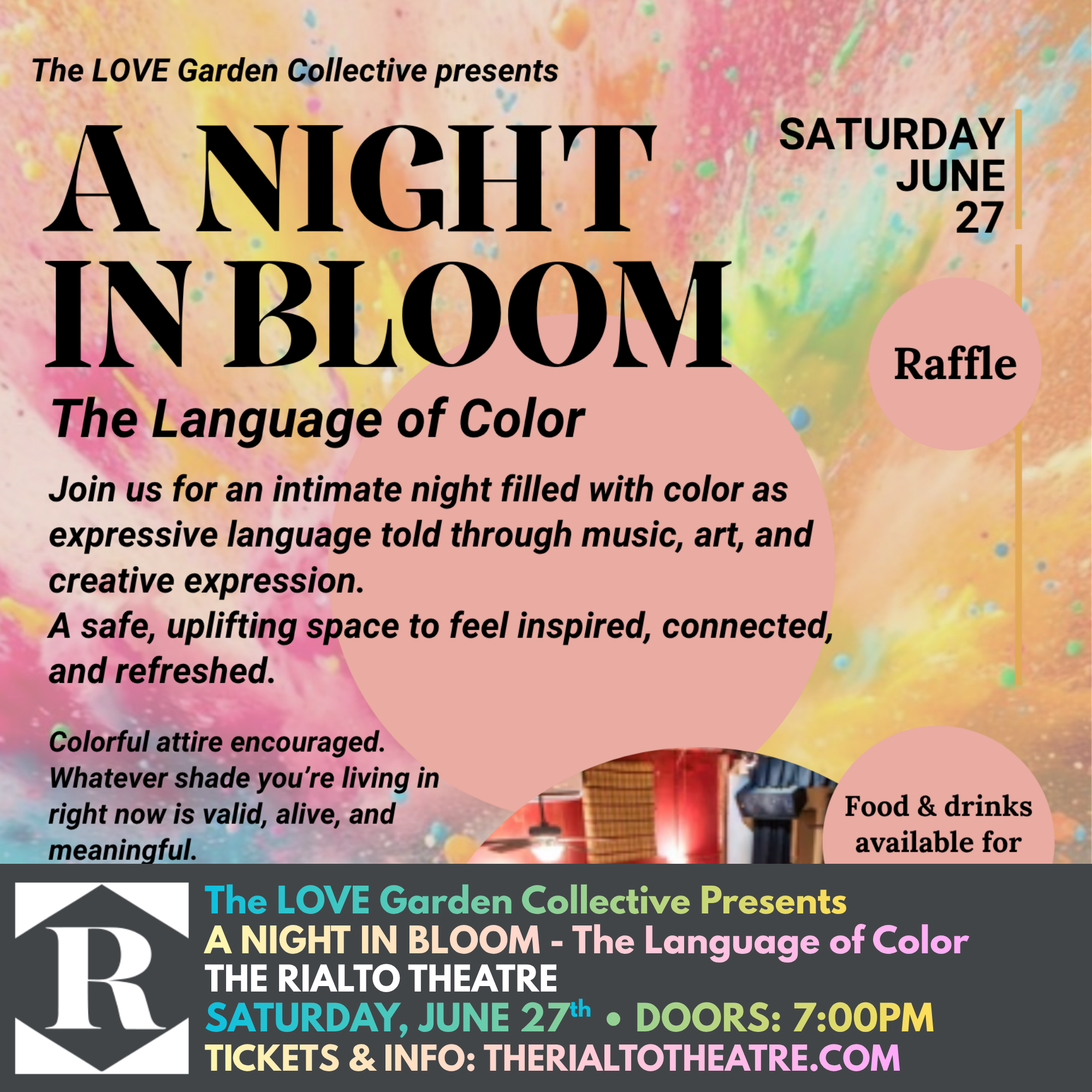 The Love garden presents A Night In Bloom - The Language of Color - 06/27/2026 