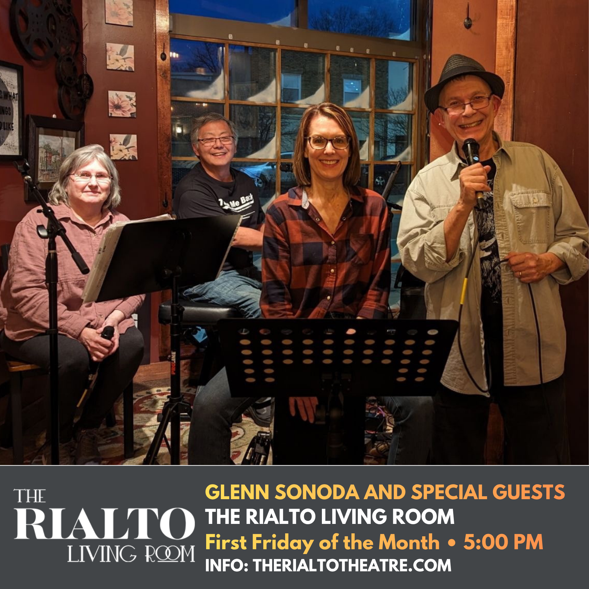 GLENN SONODA AND SPECIAL GUESTS IN THE RIALTO LIVING ROOM - 07/03/2026