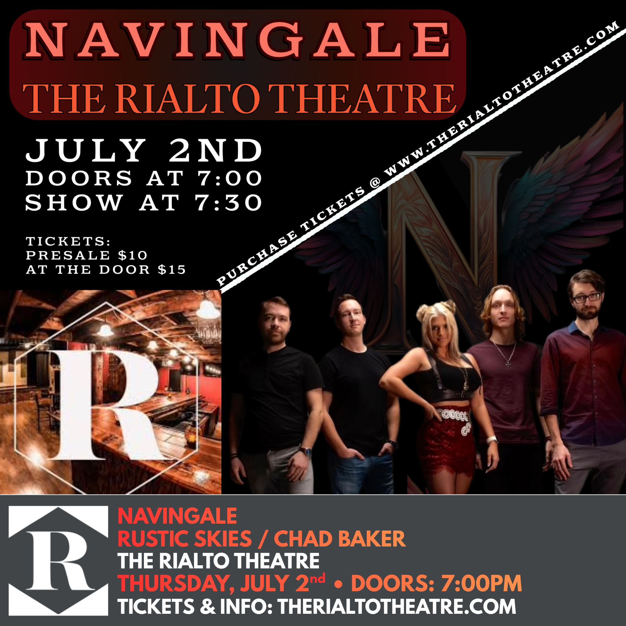 NAVINGALE / RUSTIC SKIES / Chad Baker - 07/02/2026 