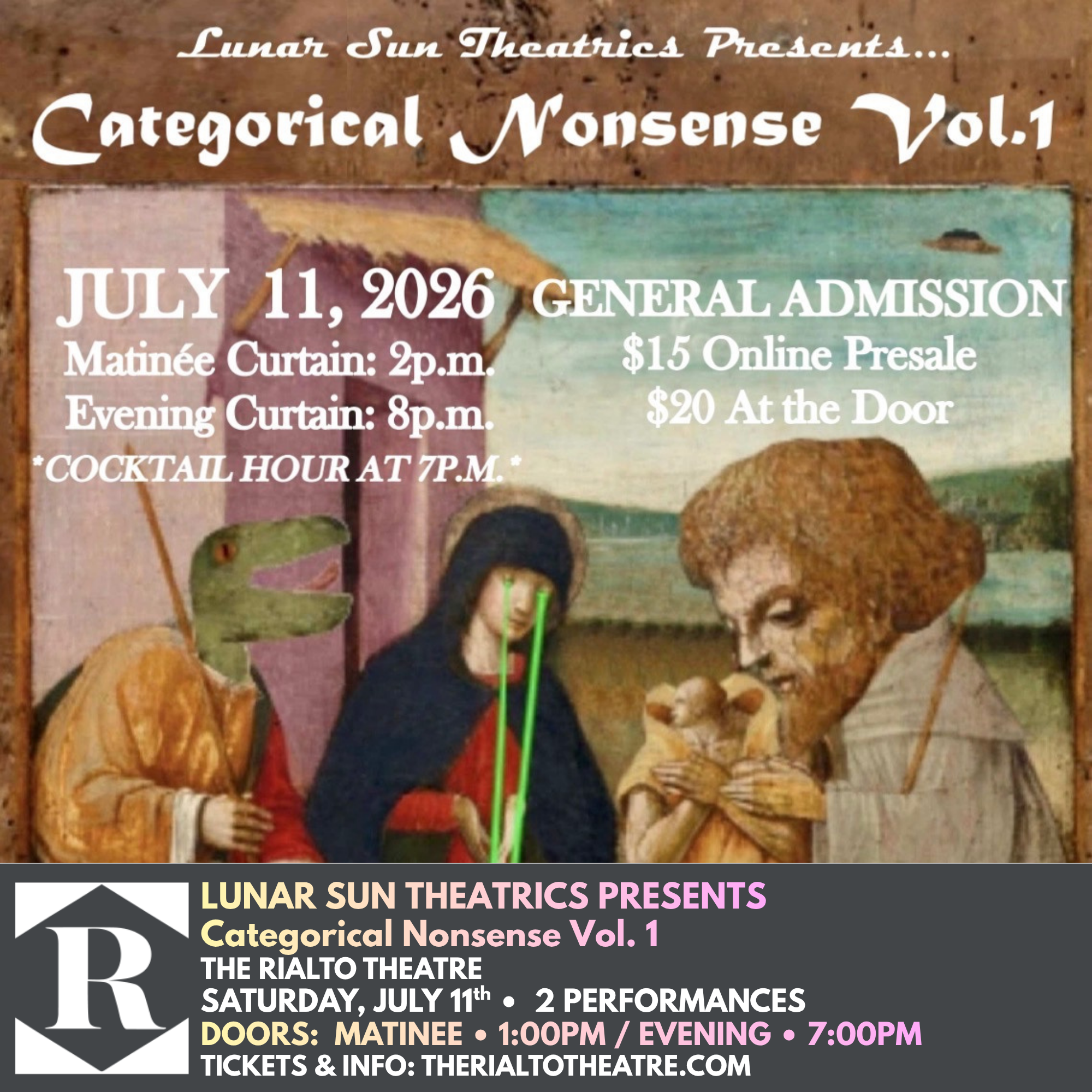 Lunar Sun Theatrics Presents...Categorical Nonsense Vol. 1 - 07/11/2026 