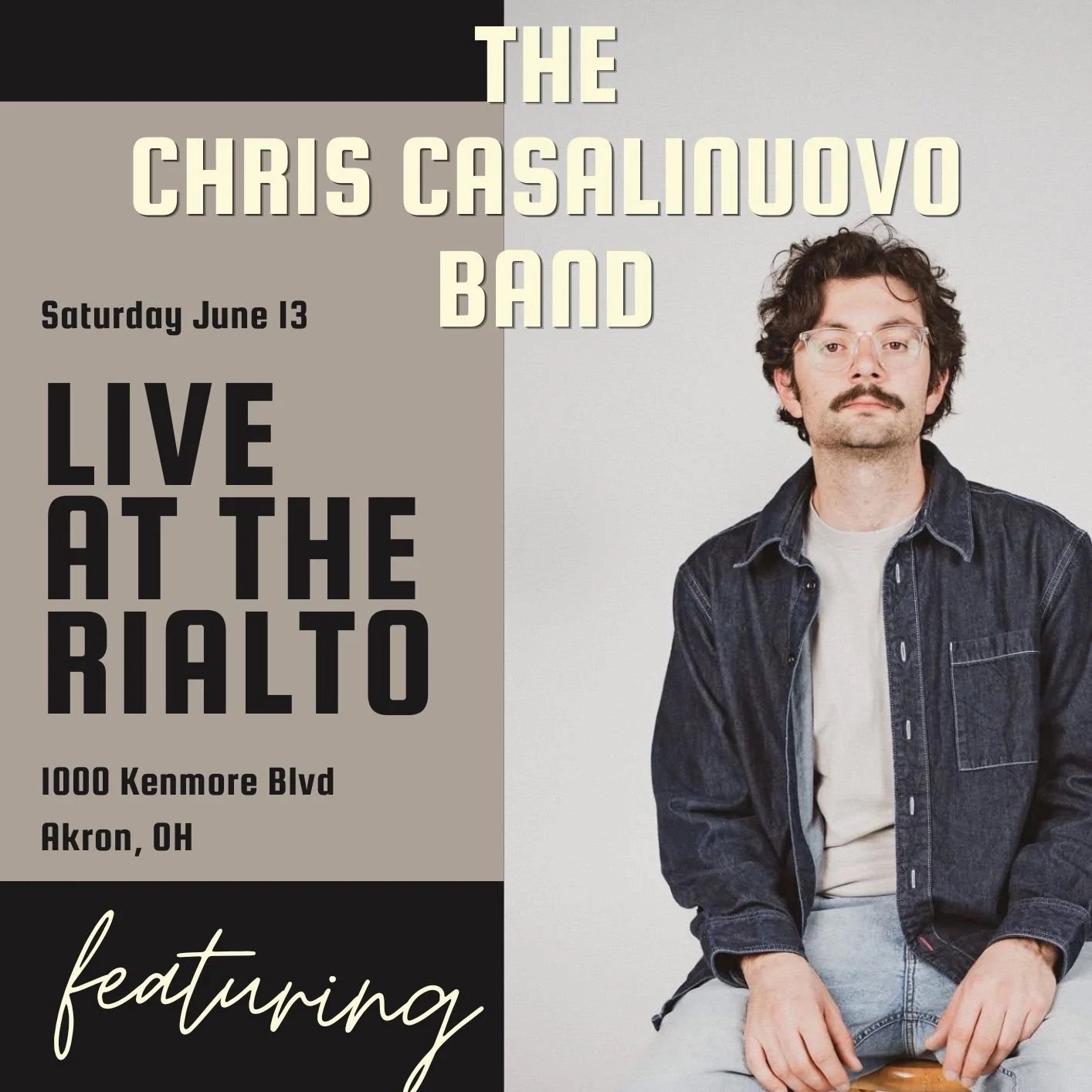 The Chris Casalinuovo Band / Rye Valley / Brian Lisik - 06/13/2026
