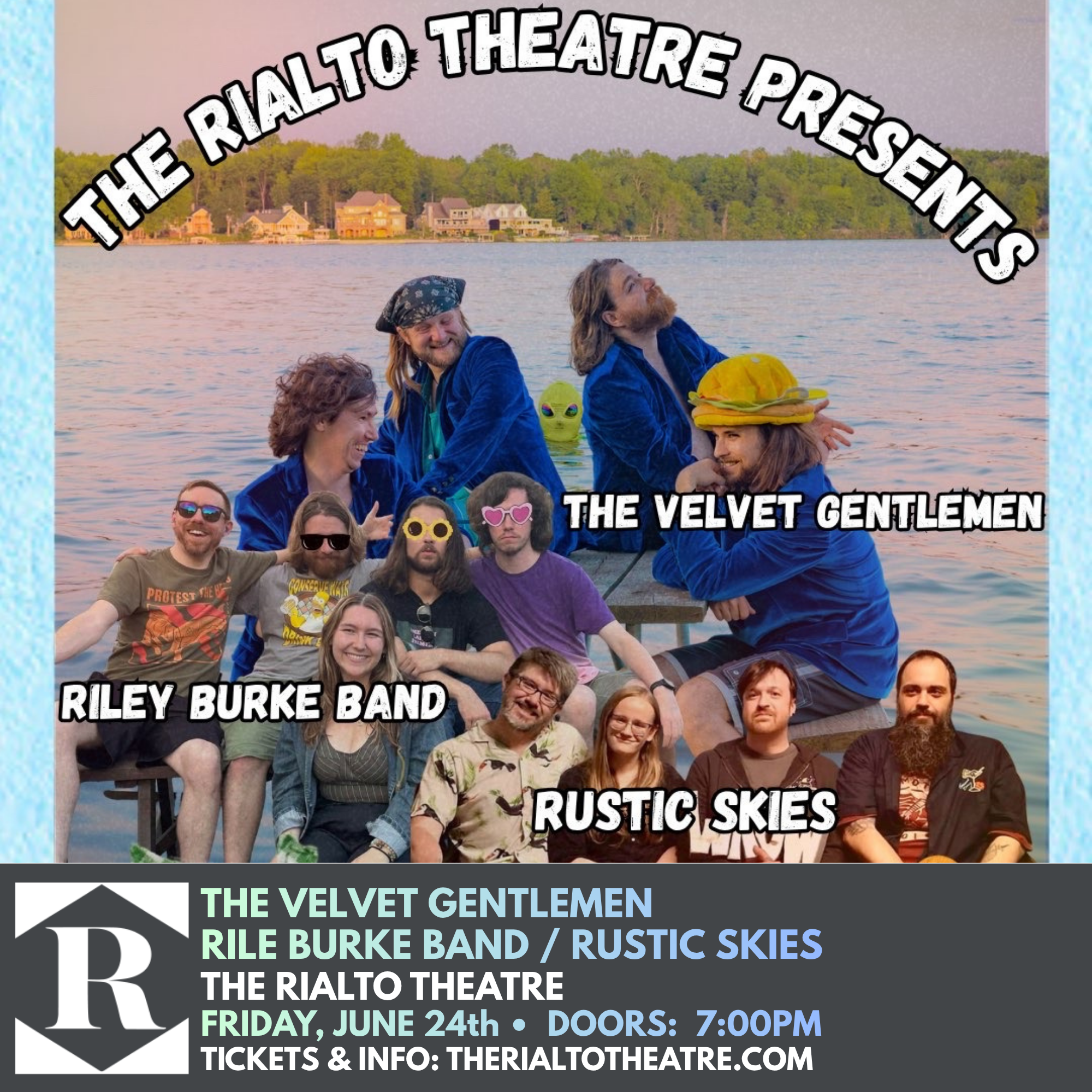 The Velvet Gentlemen / Riley Burke Band / Rustic Skies - 07/24/2026 