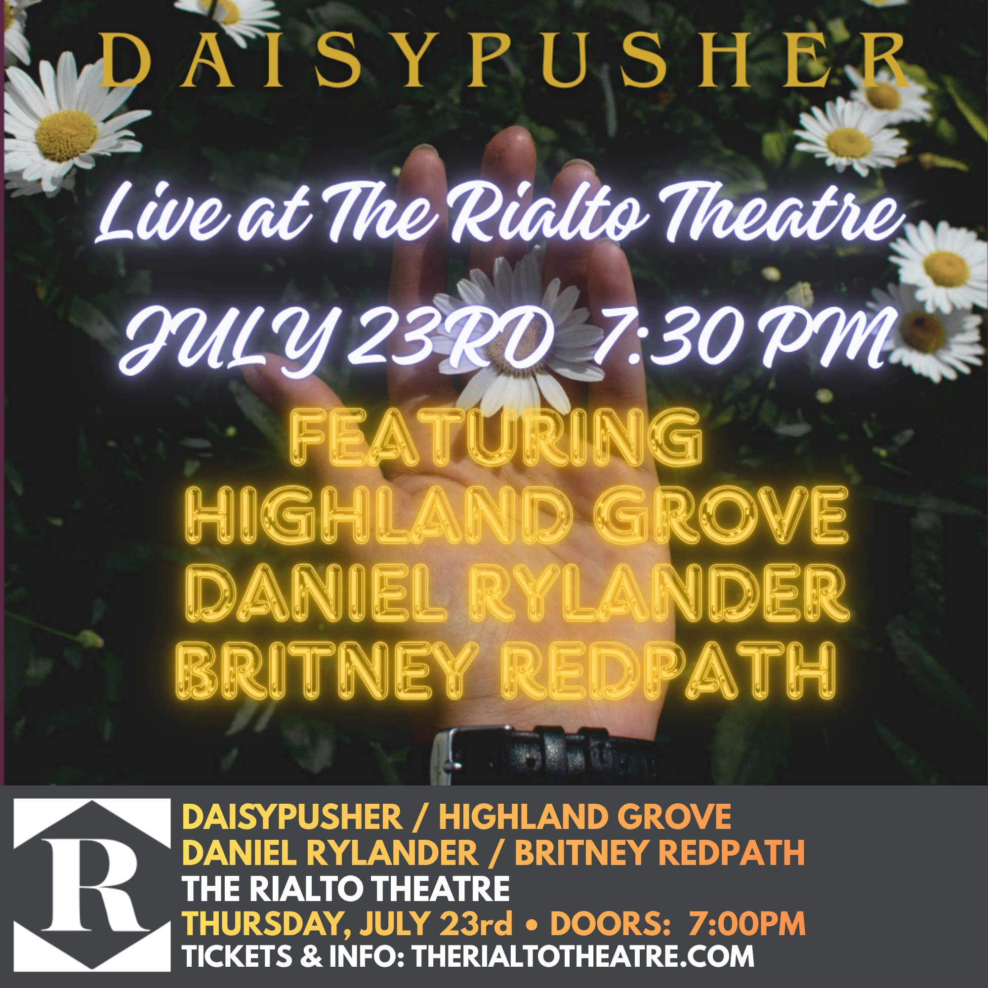 Daisypusher / Highland Grove / Daniel Rylander / Britney Redpath - 07/23/2026 