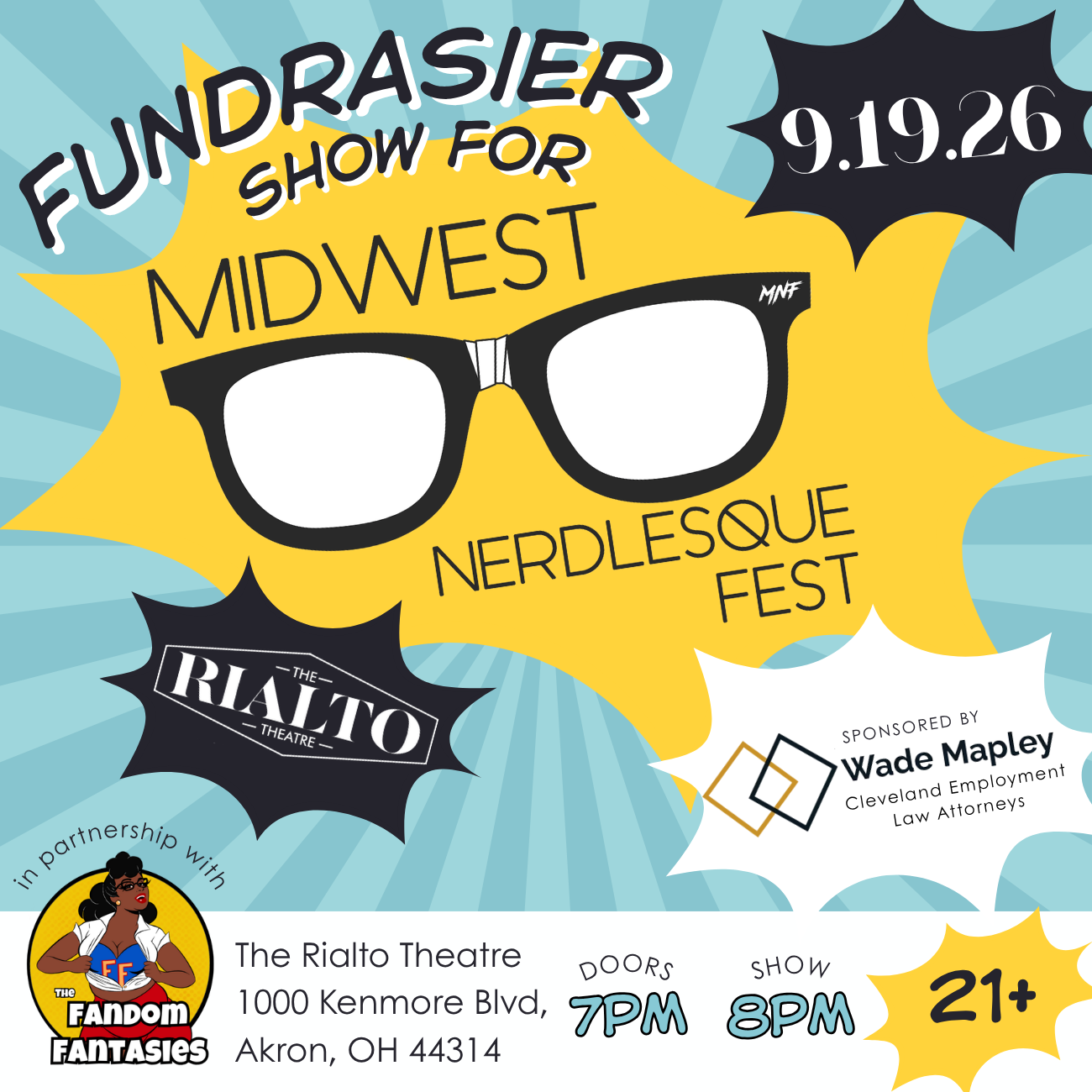 Fundrasier Show for Midwest Nerdlesque Fest - 09/19/2026 
