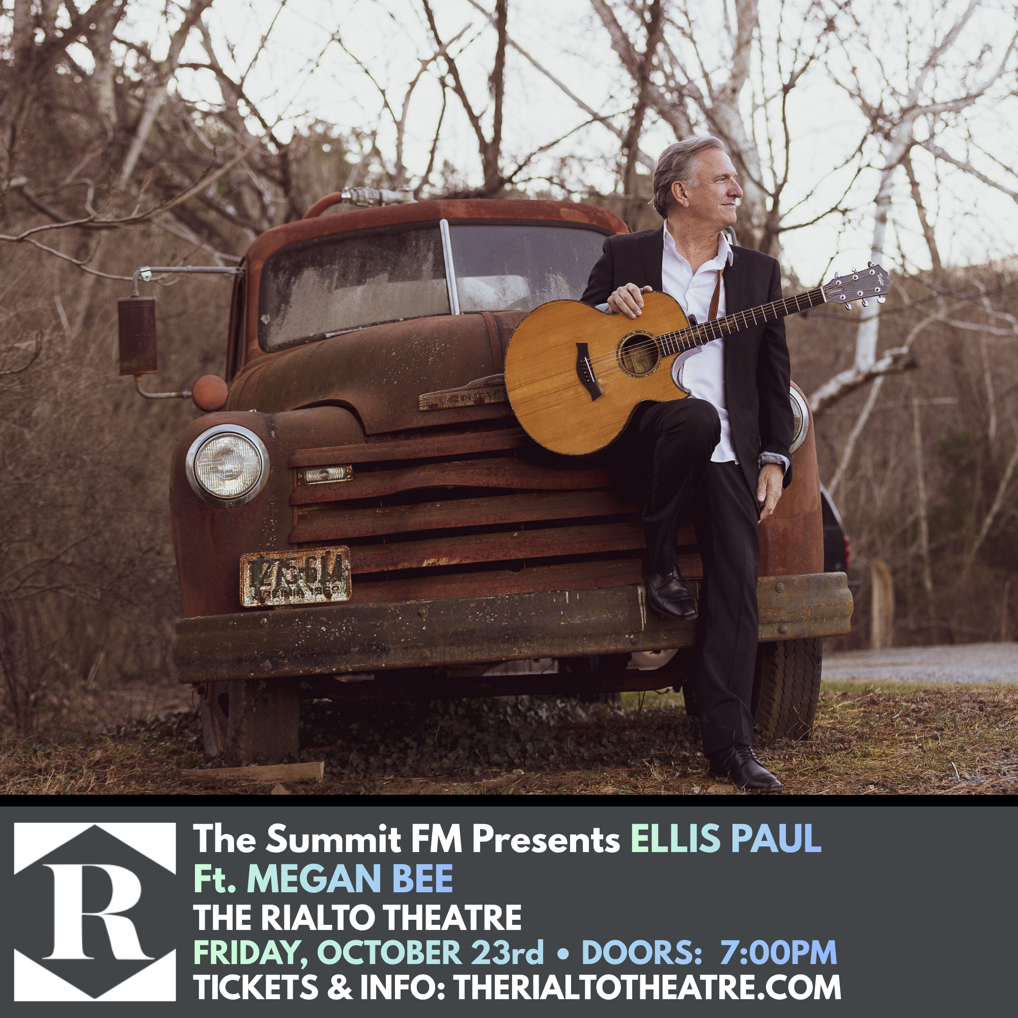 The Summit FM Presents Ellis Paul Ft. Megan Bee - 10/23/2026 