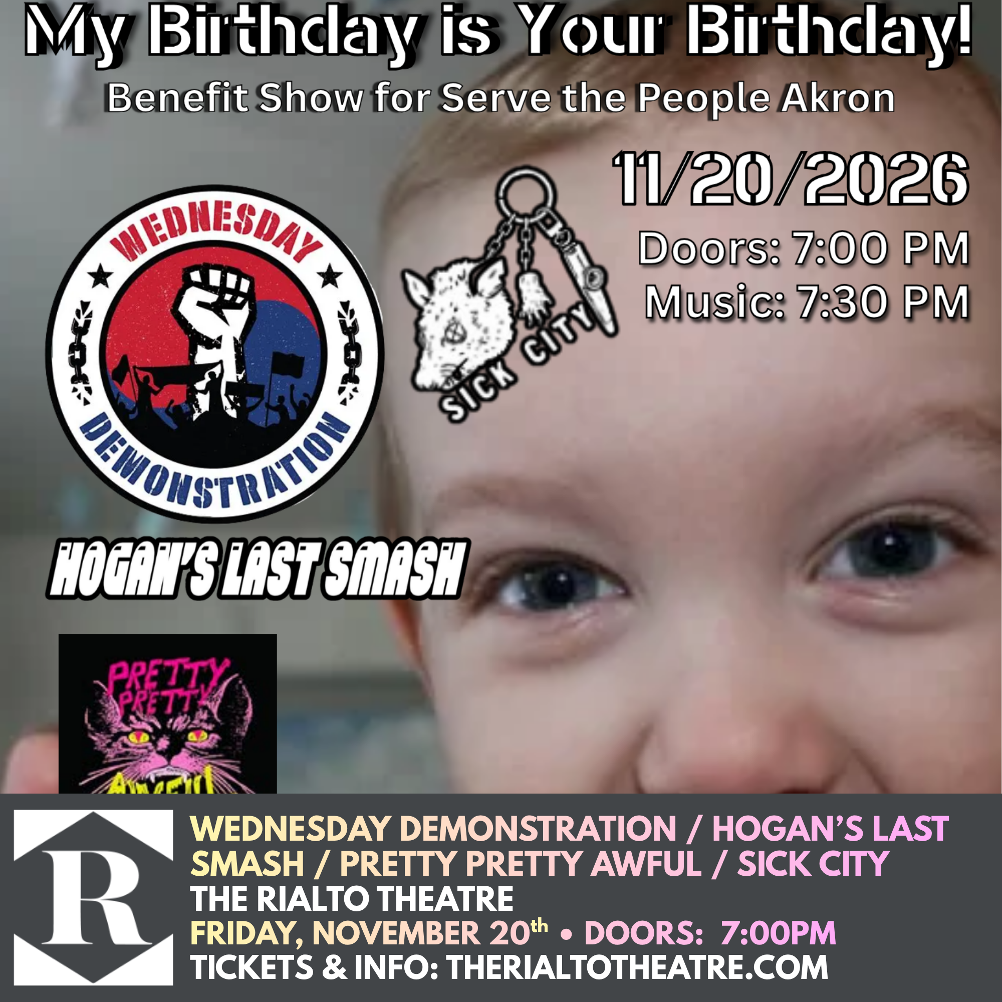 Wednesday Demonstration / Hogan’s Last Smash / Pretty Pretty Awful / Sick City - 11/20/2026 