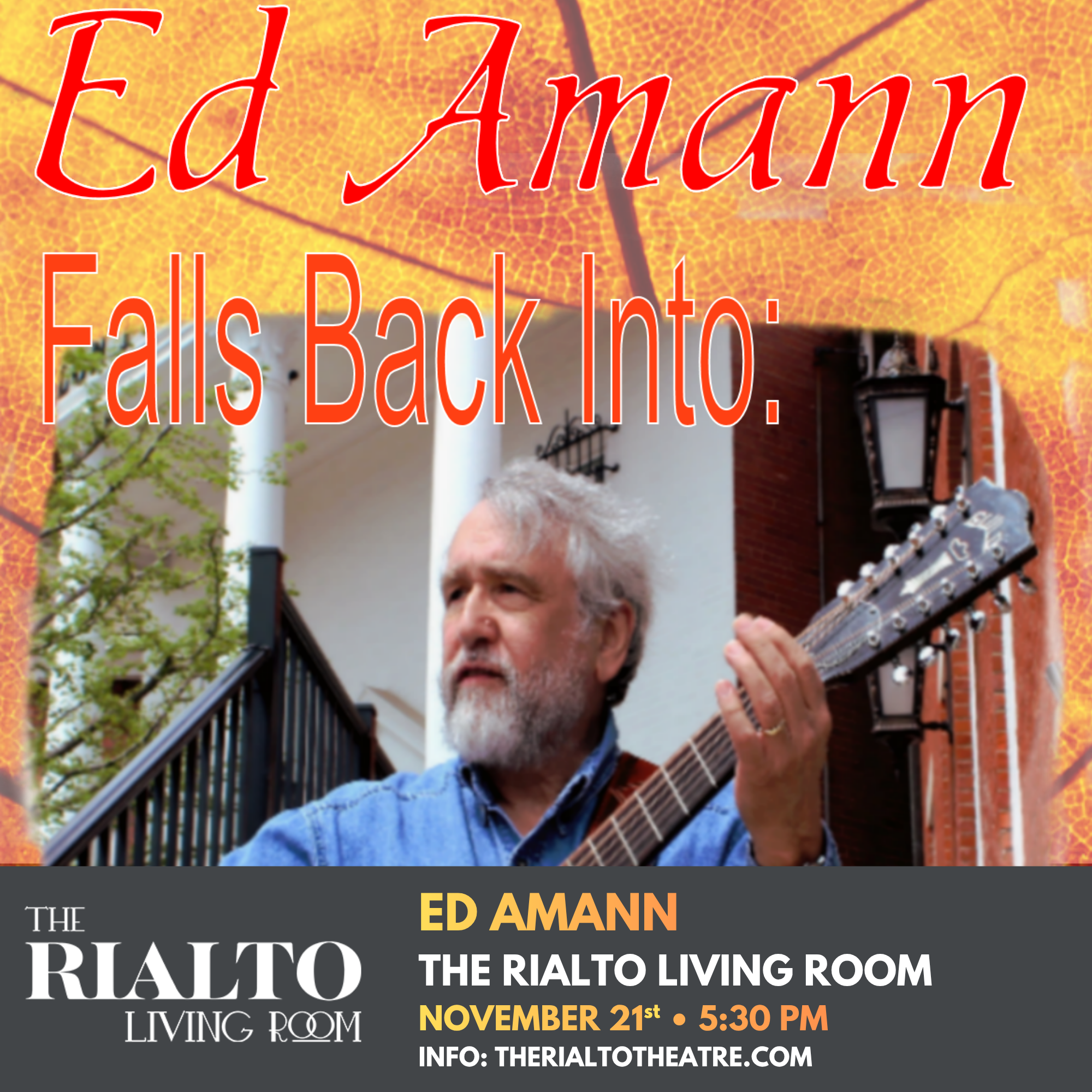 ED Amann in The Rialto Living Room - 11/21/2026