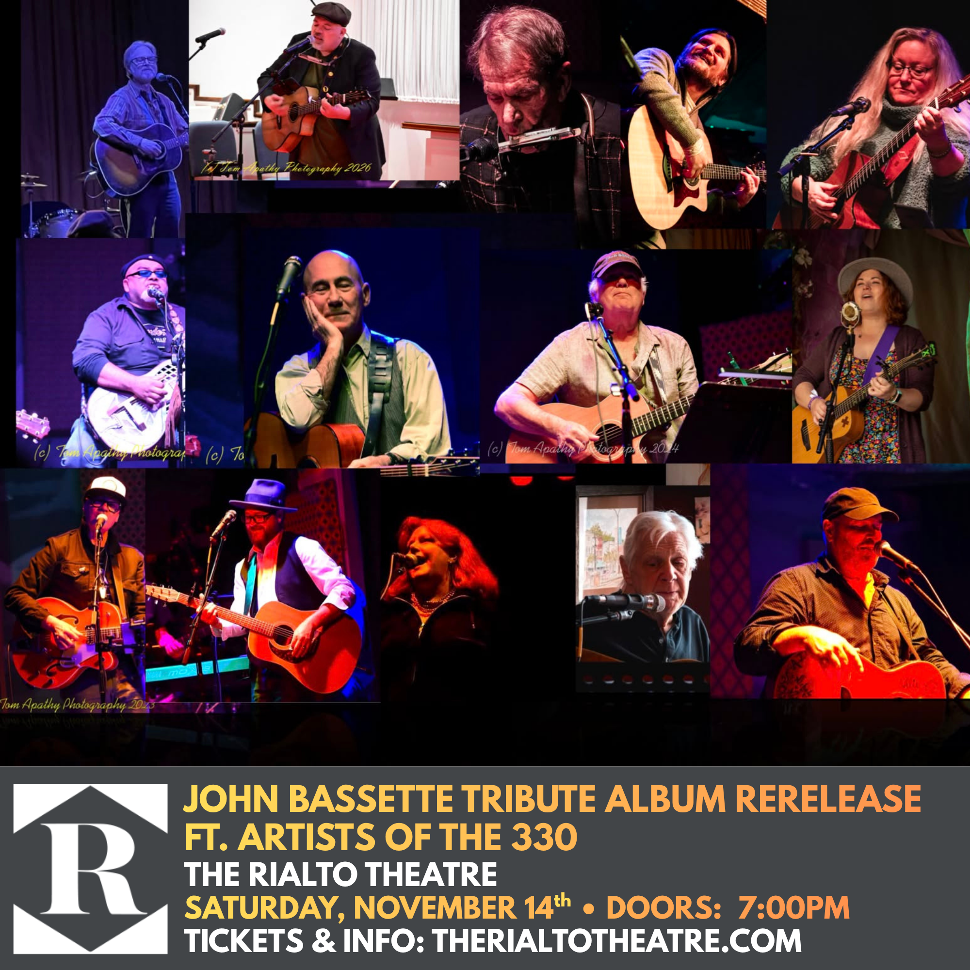 JOHN BASSETTE TRIBUTE ALBUM RERELEASE FT. ARTISTS OF THE 330 - 11/14/2026