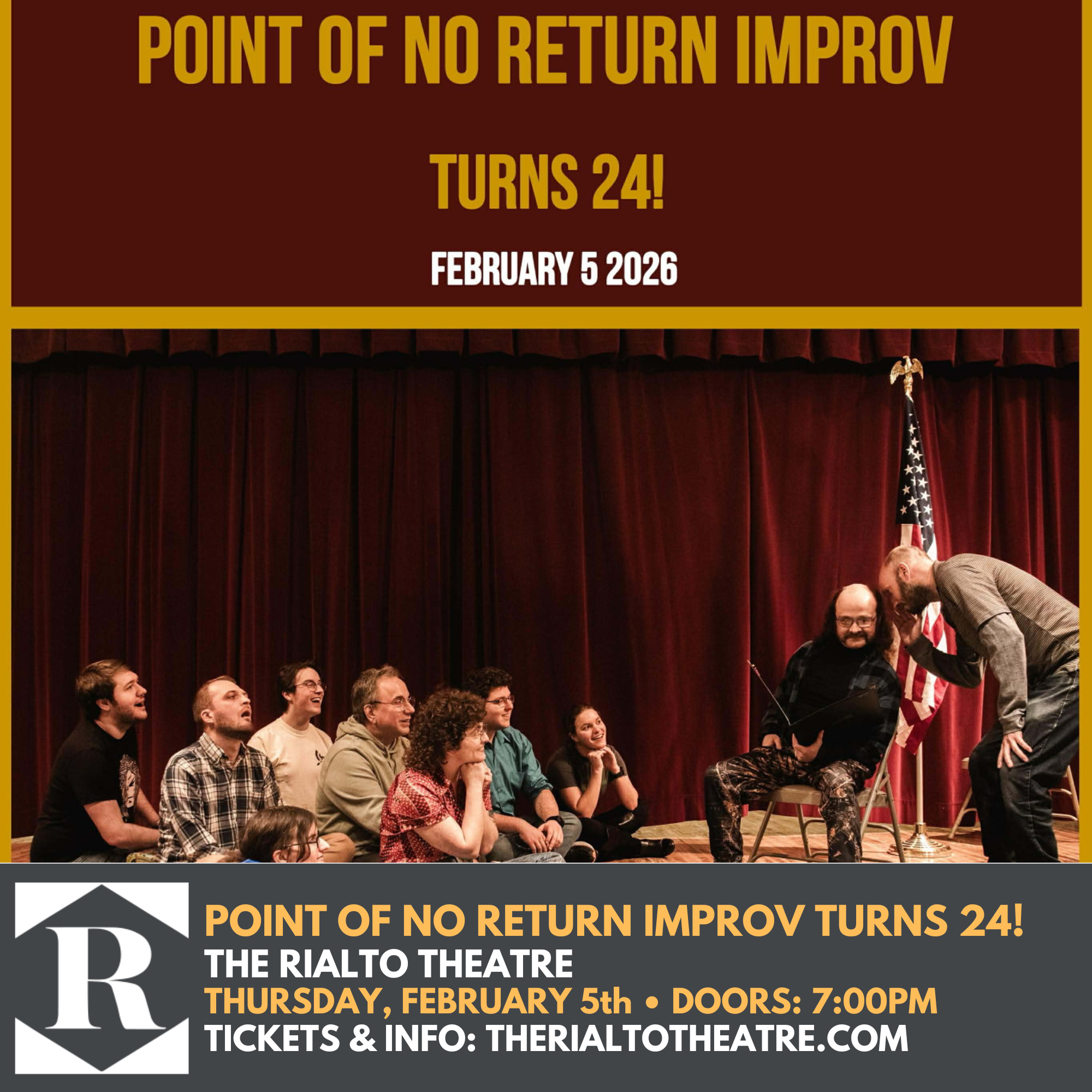 POINT OF NO RETURN IMPROV - CELEBRATING 24 YEARS OF IMPROV - 02/05/2026