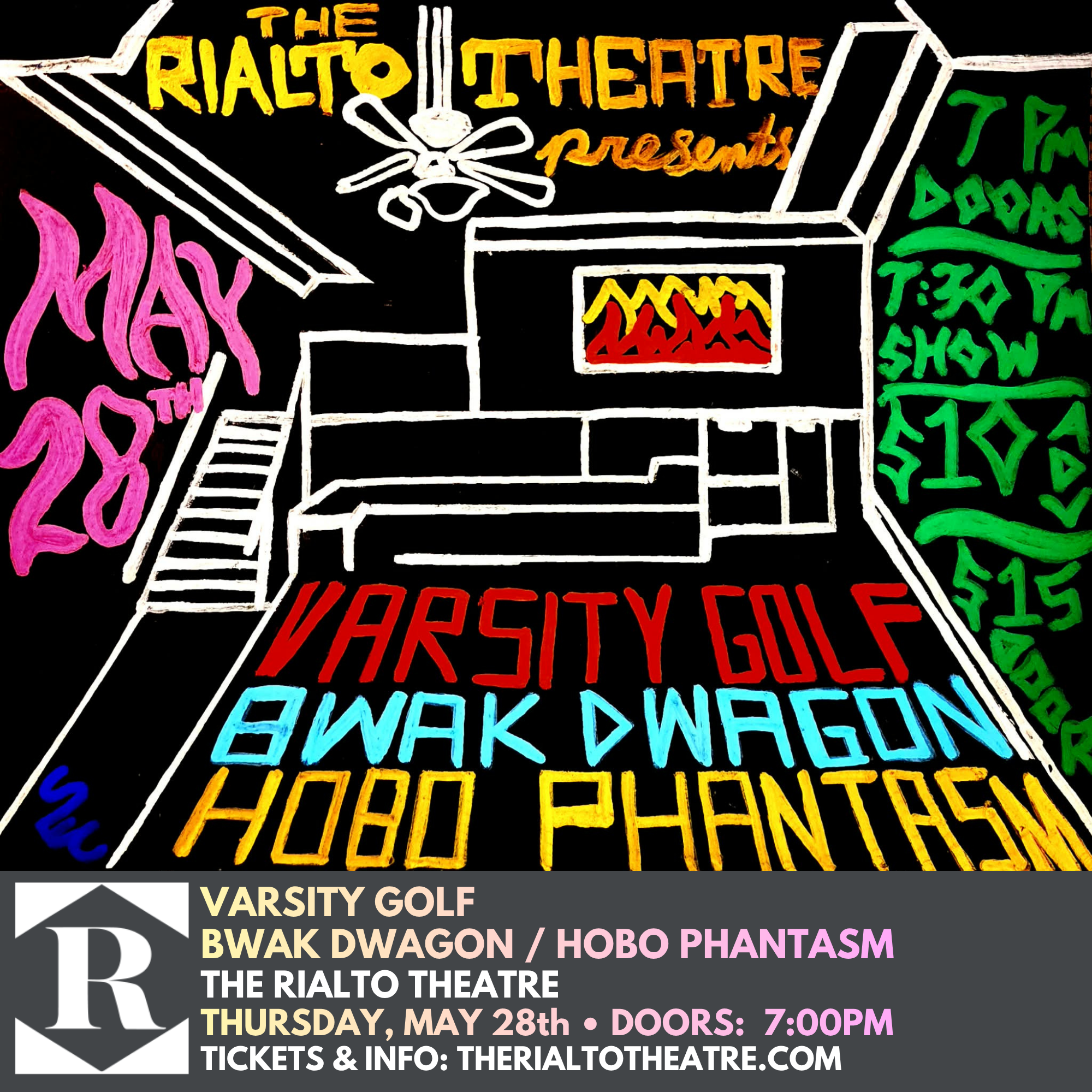 VARSITY GOLF / BWAK DWAGON / HOBO PHANTASM - 05/28/2026